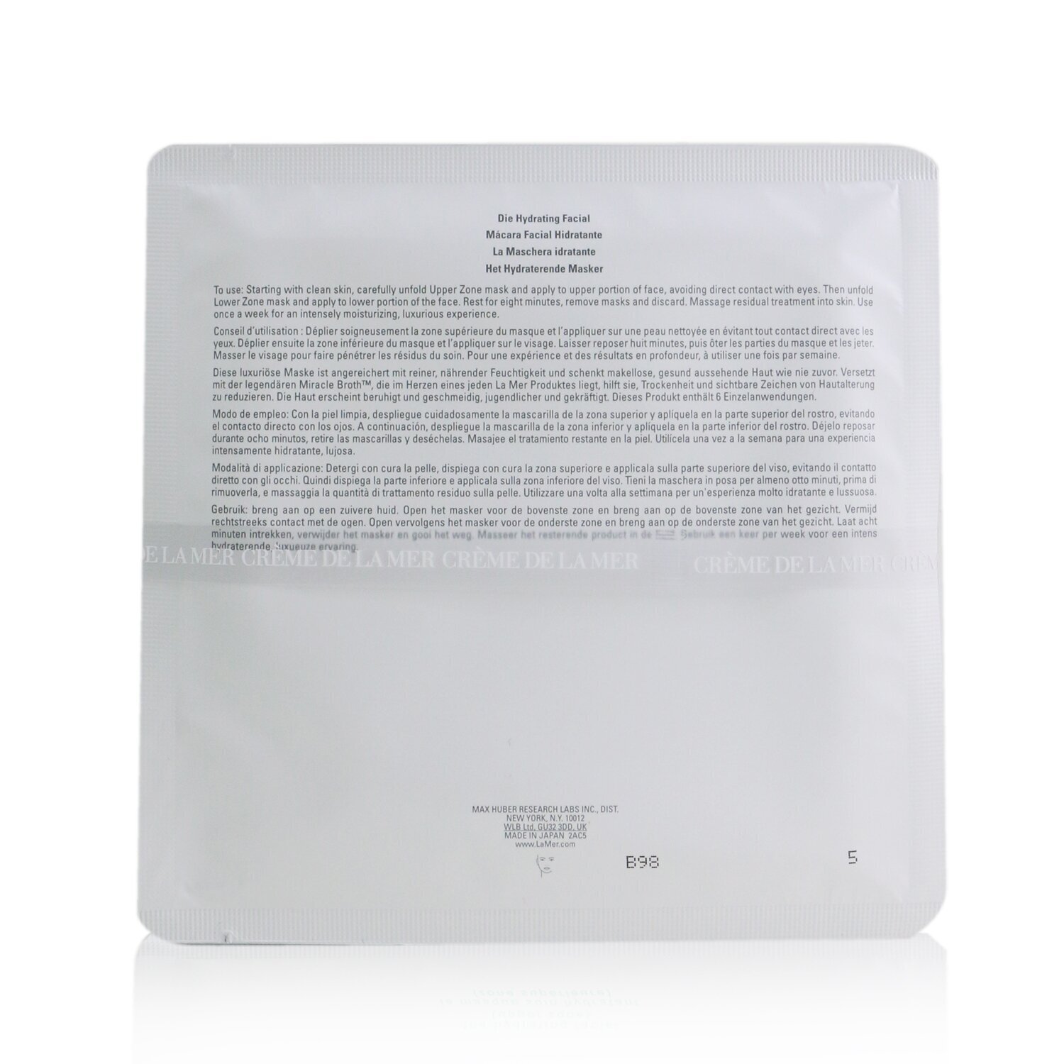 La Mer The Hydrating Facial 6x17g/0.59oz