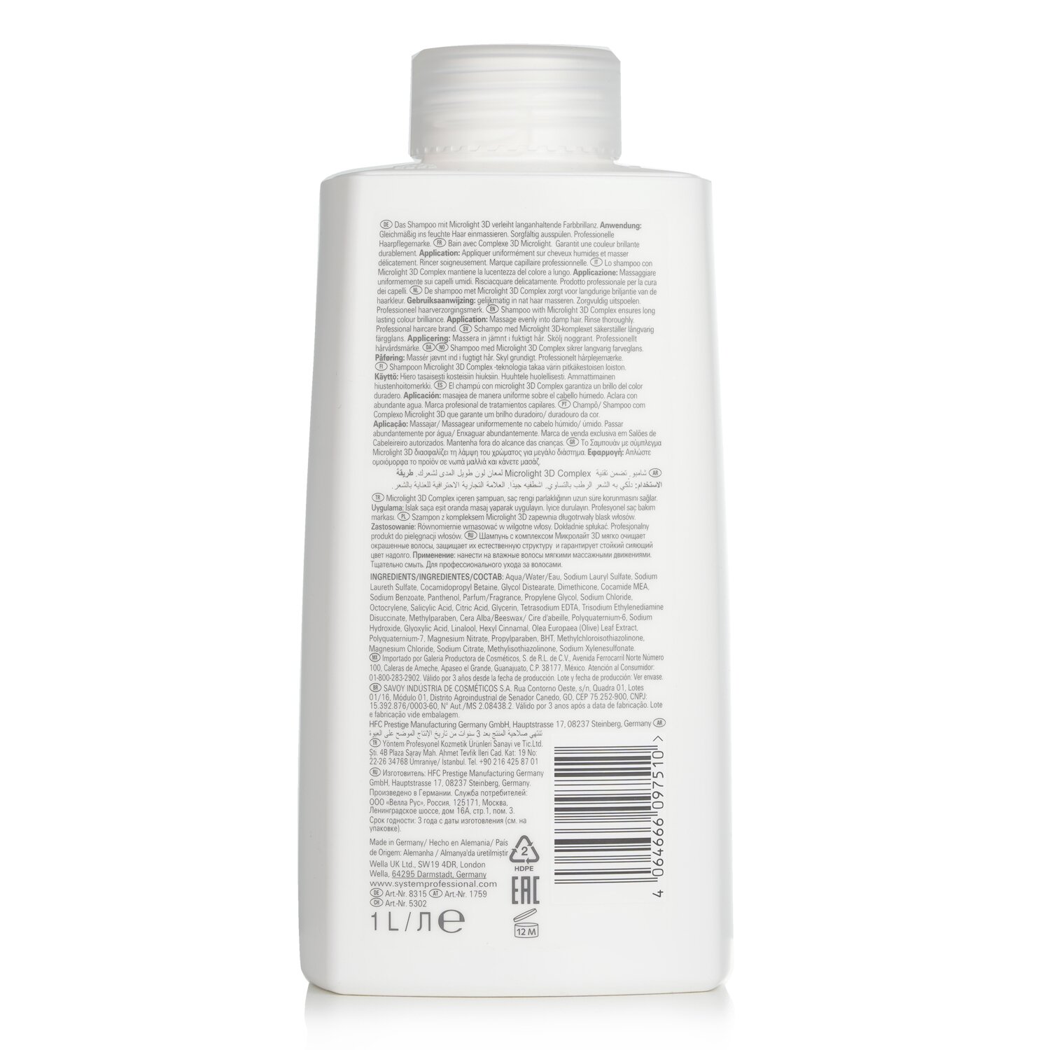 Wella SP Color Save Champú ( Cabellos Teñidos ) 1000ml/33.8oz