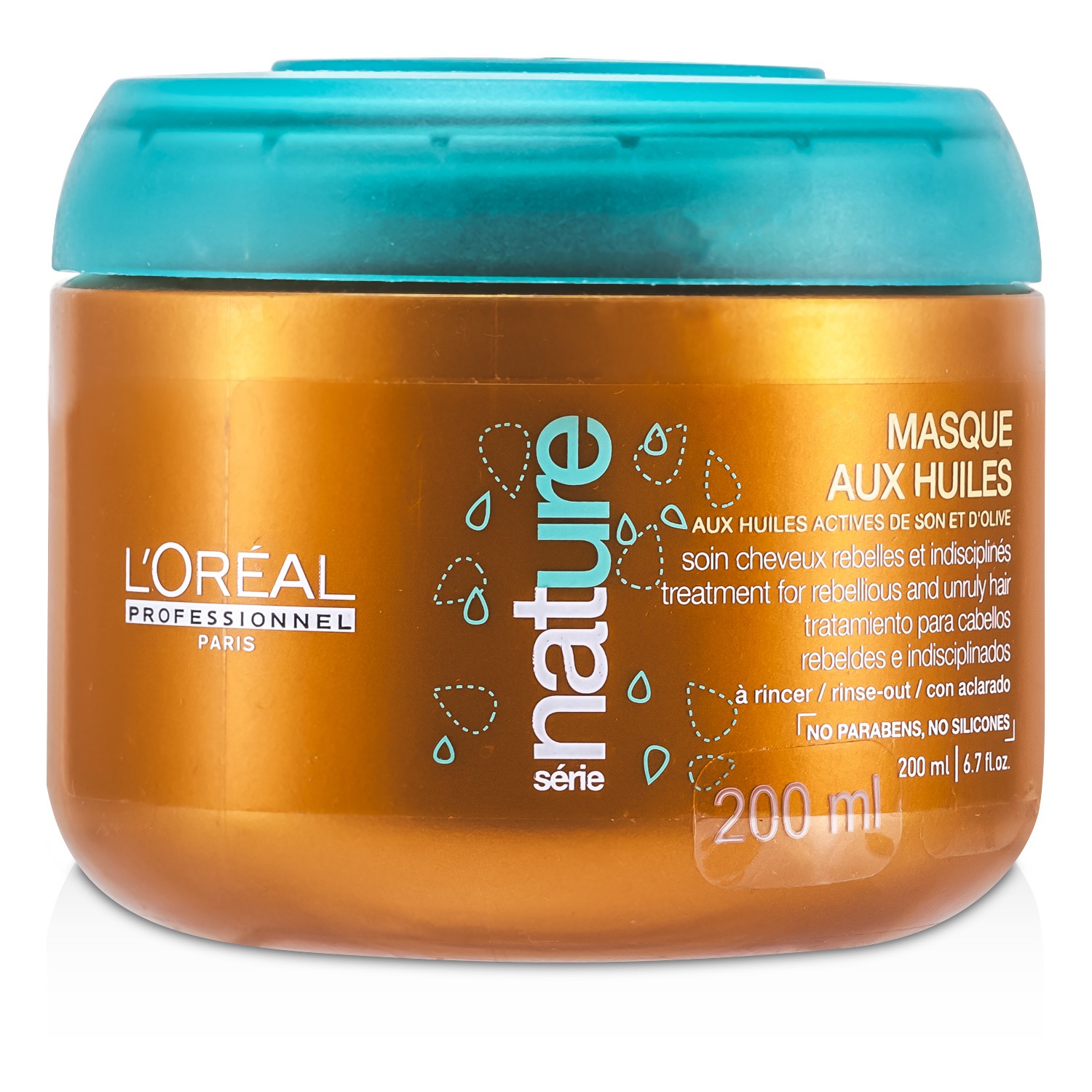L'Oreal Professionnel Nature Serie - มาสก์ทรีทเม้นต์ล้างออก Douceur D'Huiles ( สำหรับผมจัดทรงยากและชี้ฟู ) 200ml/6.7oz