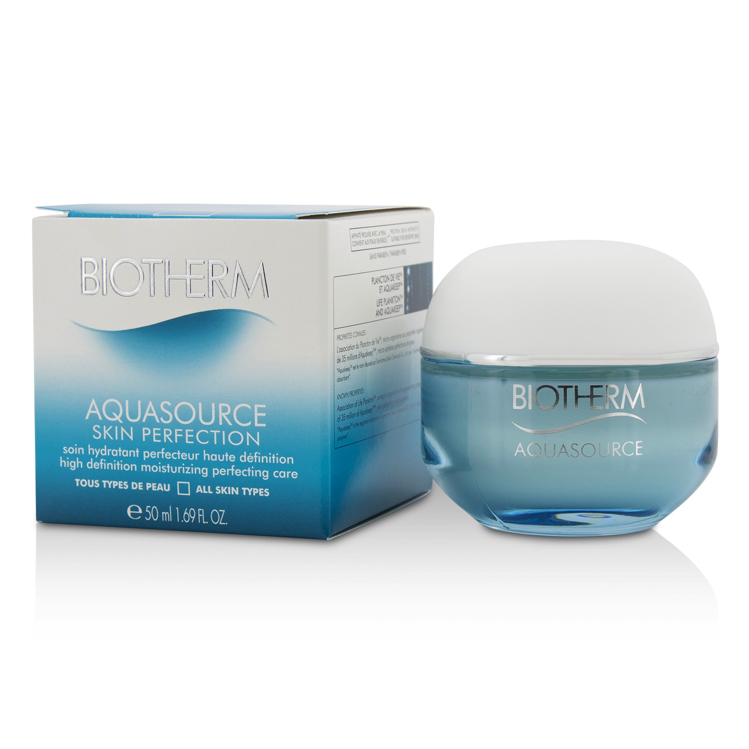 Biotherm Intensywnie nawilżający krem do twarzy Aquasource Skin Perfection 24h Moisturizer High Definition Perfecting Care 50ml/1.69oz