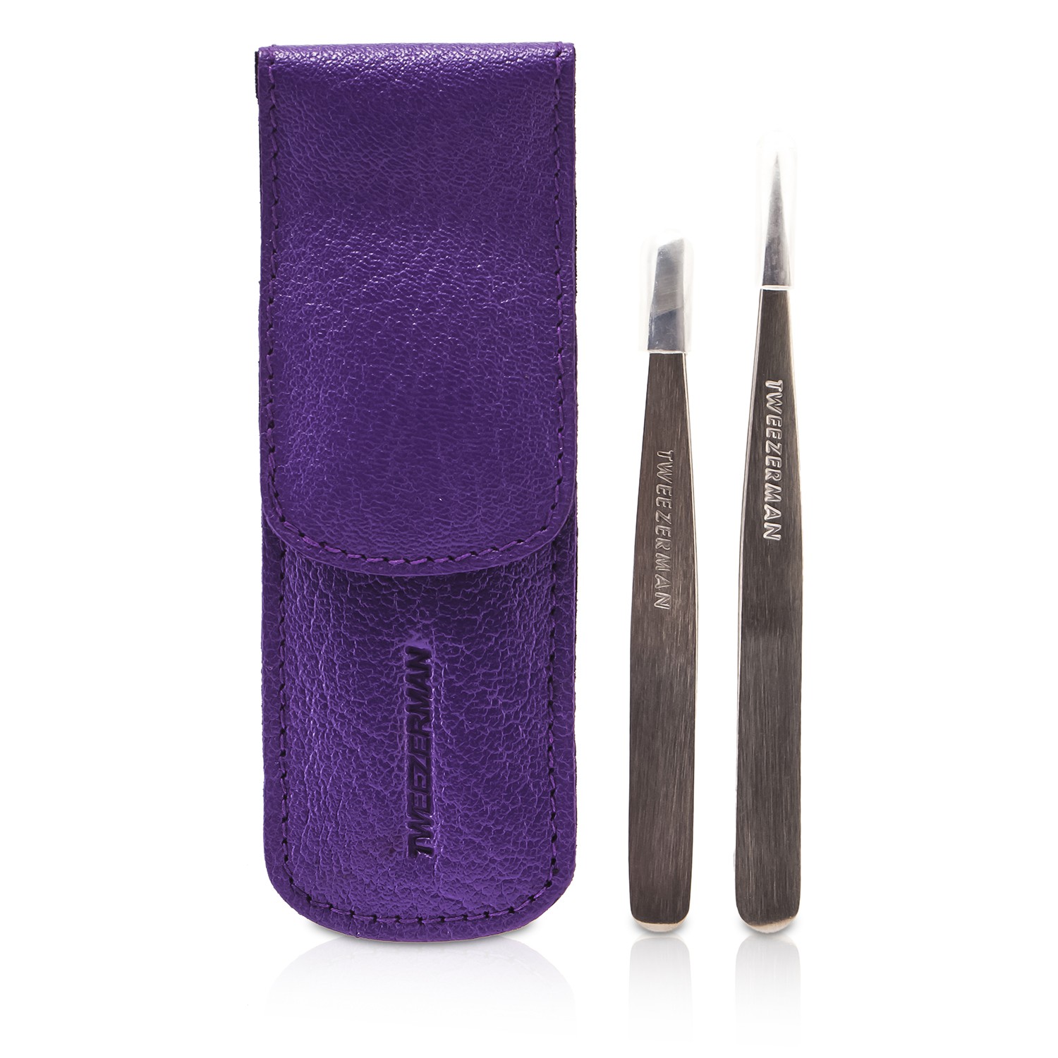 Tweezerman Petite Pinsett Sett: Skrå Pinsett + Spiss Pinsett 2pcs