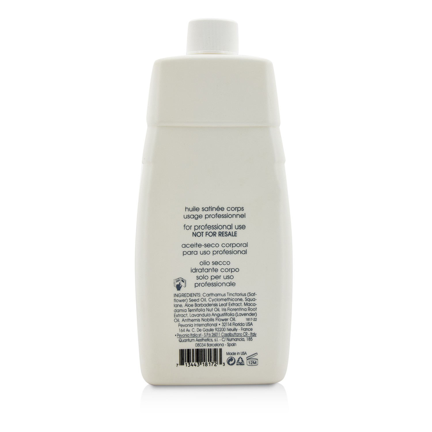 Pevonia Botanica Hidratante Corporal Aceite Seco ( Tamaño Salón ) 500ml/17oz