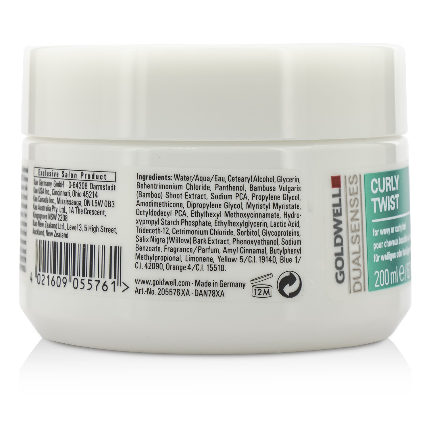 Goldwell Dual Senses Curly Twist 60Sec Treatment (For Wavy or Curly Hair) 200ml/6.7oz
