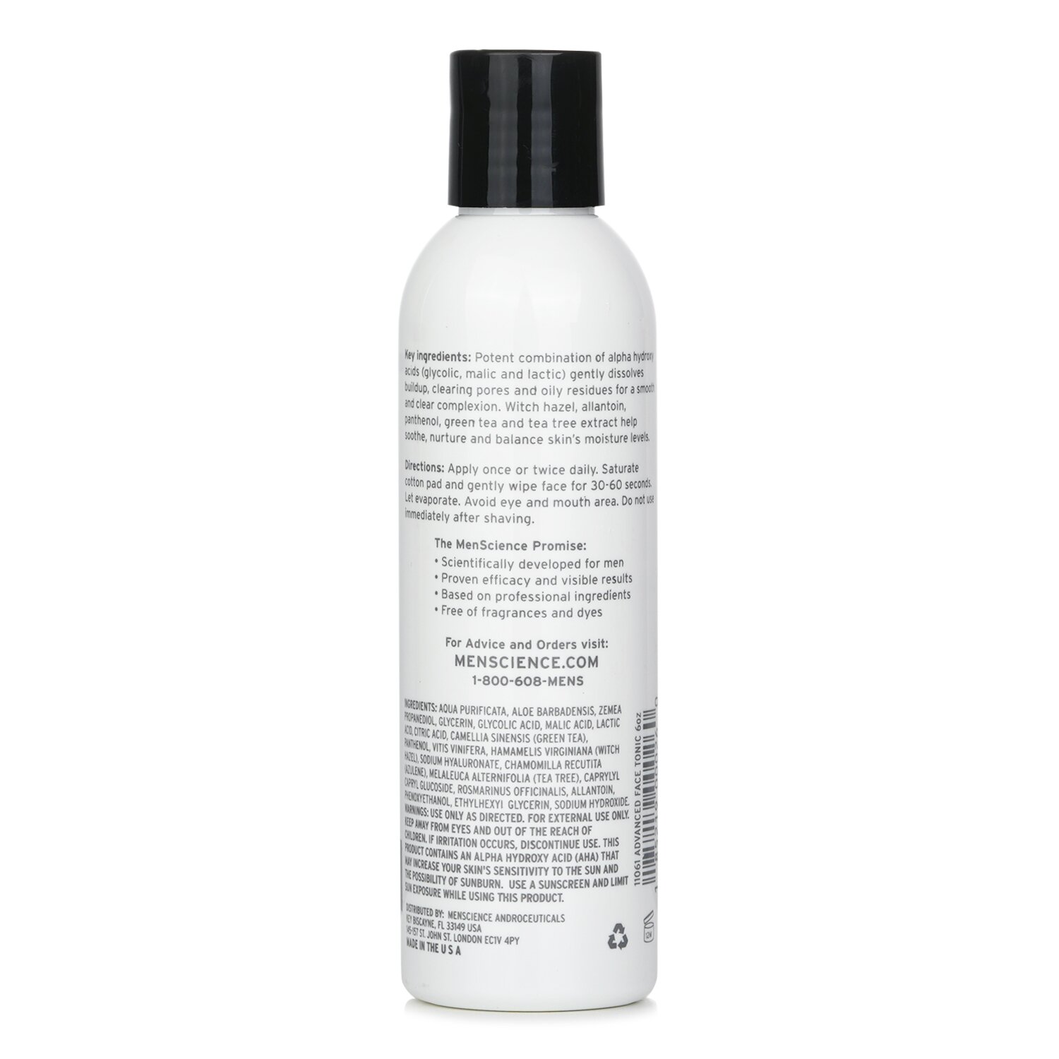 Menscience Tonik Muka Yang Dimajukan ( Tanpa Alkohol & Tanpa Minyak ) 177ml/6oz