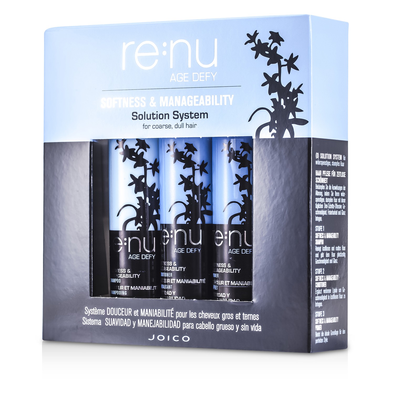 Joico Softness & Manageability Solution System (For Coarse, Dull Hair): Shampoo + Conditioner + Primer 3pcs