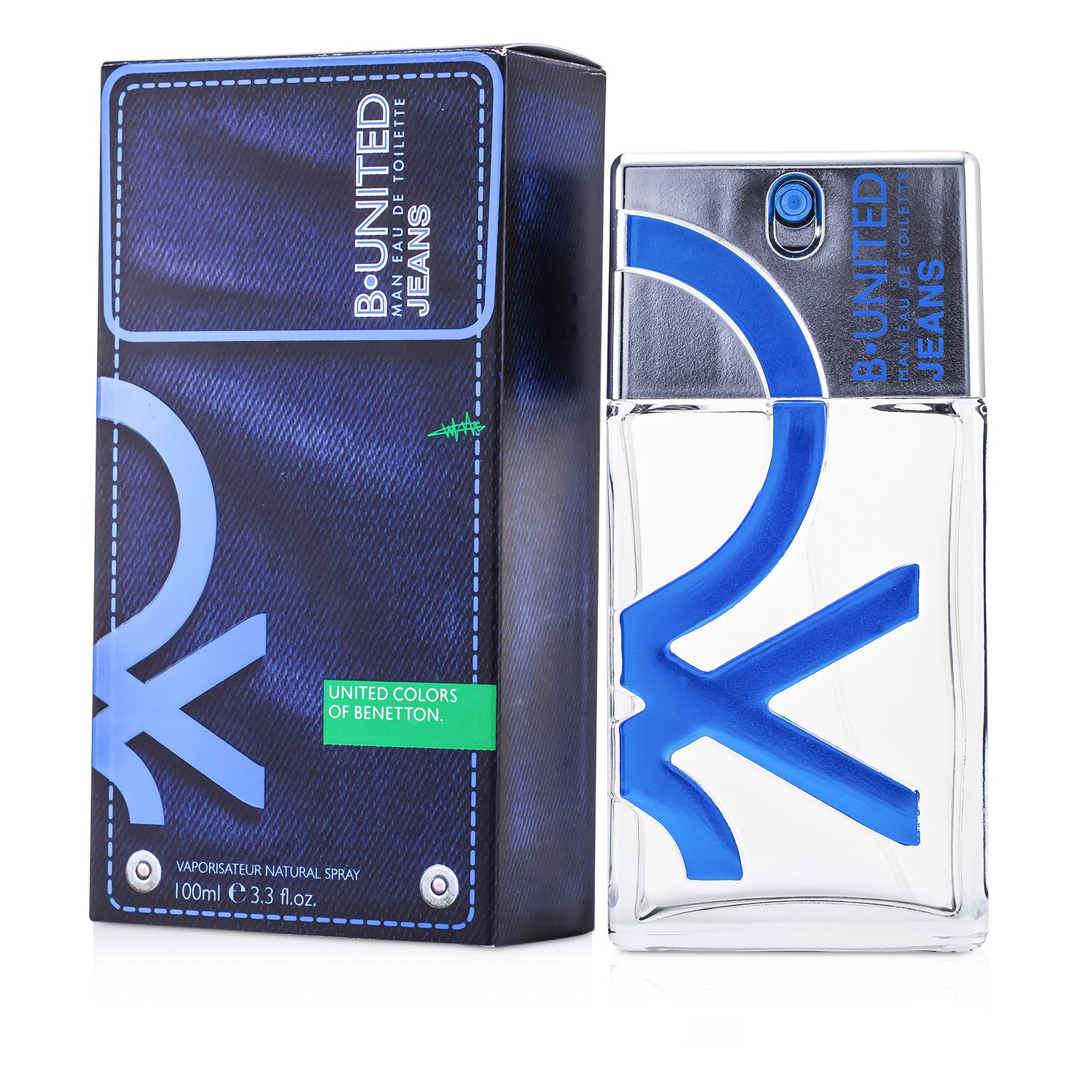 Benetton B United Jeans Men Eau De Toilette Spray 100ml/3.3oz