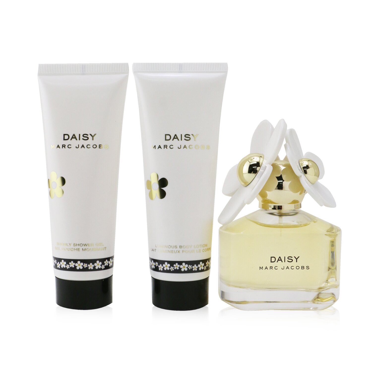 Marc Jacobs مجموعة ديزي: ماء تواليت بخاخ 50مل/1.7 أوقية + غسول للجسم 75مل/2.5 أوقية + جل للدش 75مل/2.5 أوقية 3pcs