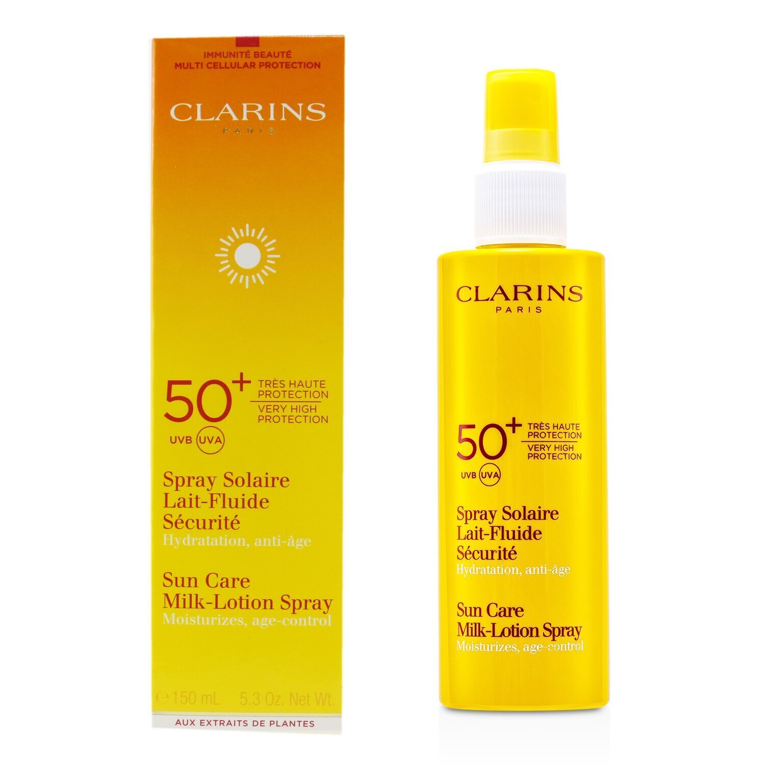 Clarins Sun Care Milk-Lotion Spray Very High Protection UVB/UVA 50+ 150ml/5.3oz
