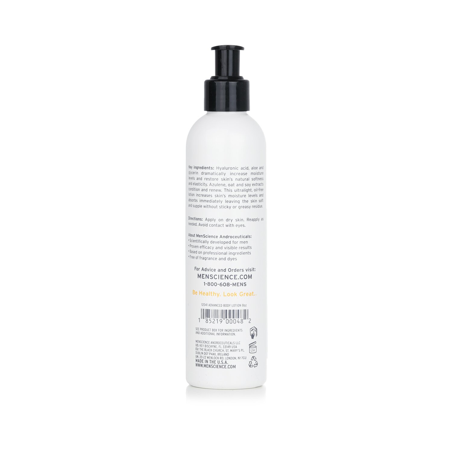 Menscience Loción Corporal Avanzada 226g/8oz