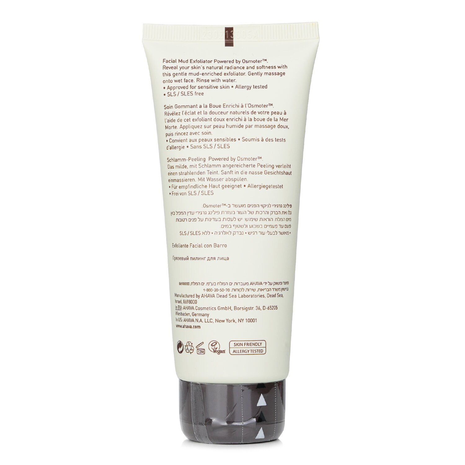 Ahava Time To Clear Üz üçün Palçıq Dəri Aşındıran 100ml/3.4oz