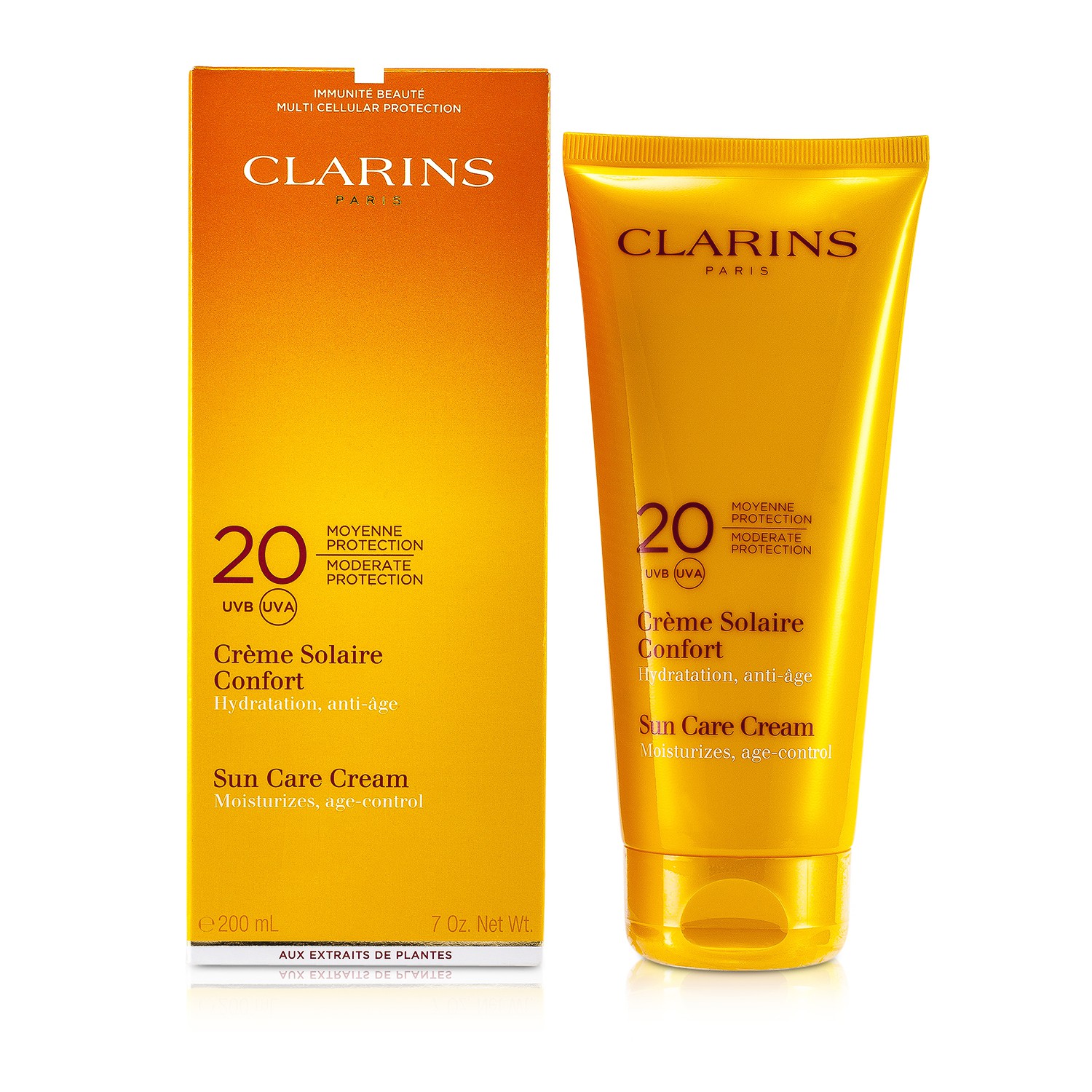 Clarins Sun Care Cream Moderate Protection 20 UVB/UVA 200ml/7oz