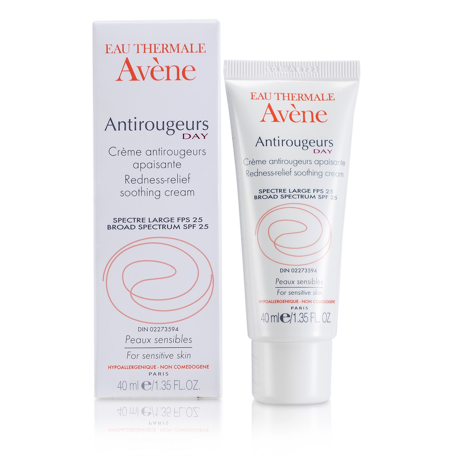 Avene Antirougeurs Day Redness-Relief Soothing Cream SPF 25 - For Sensitive Skin 40ml/1.35oz