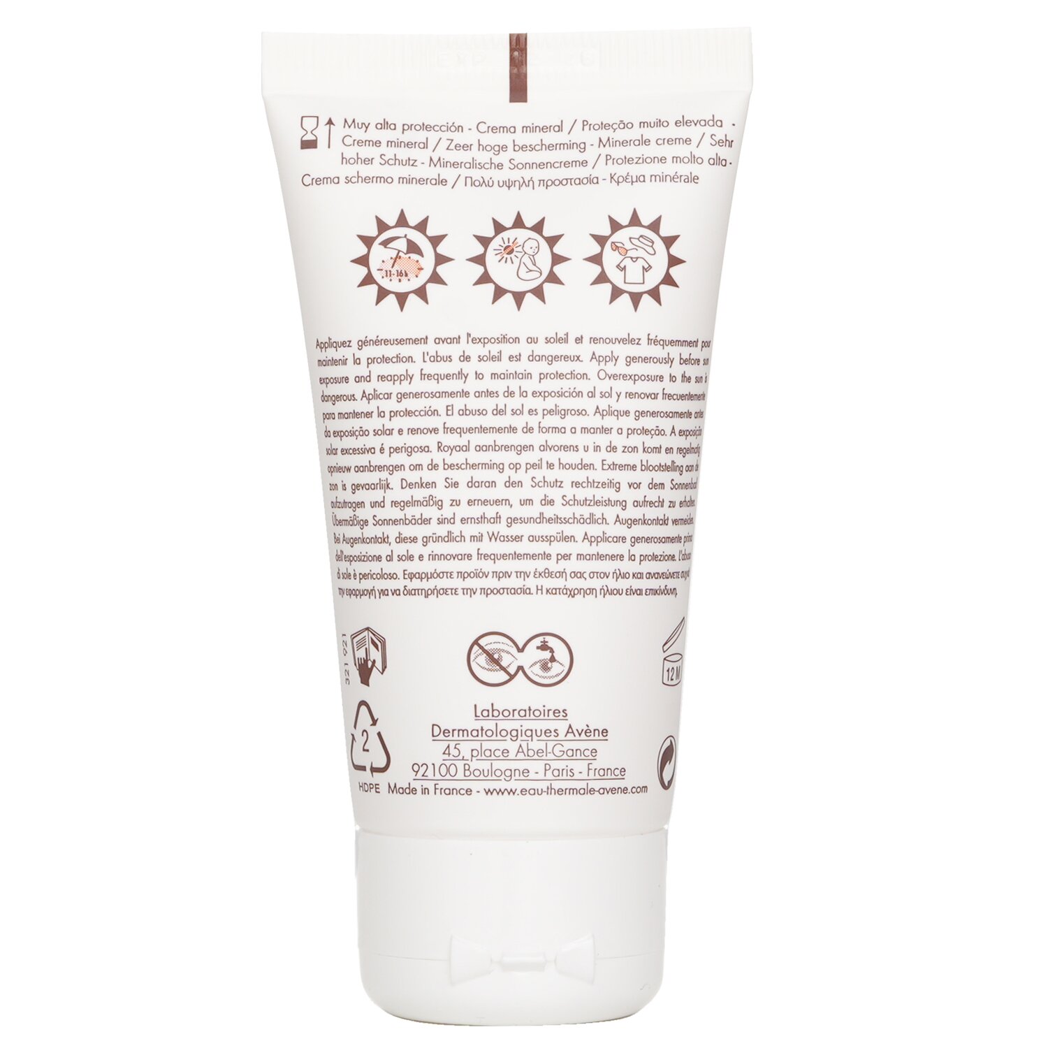 Avene High Protection Mineral Cream SPF 50 50ml/1.94oz