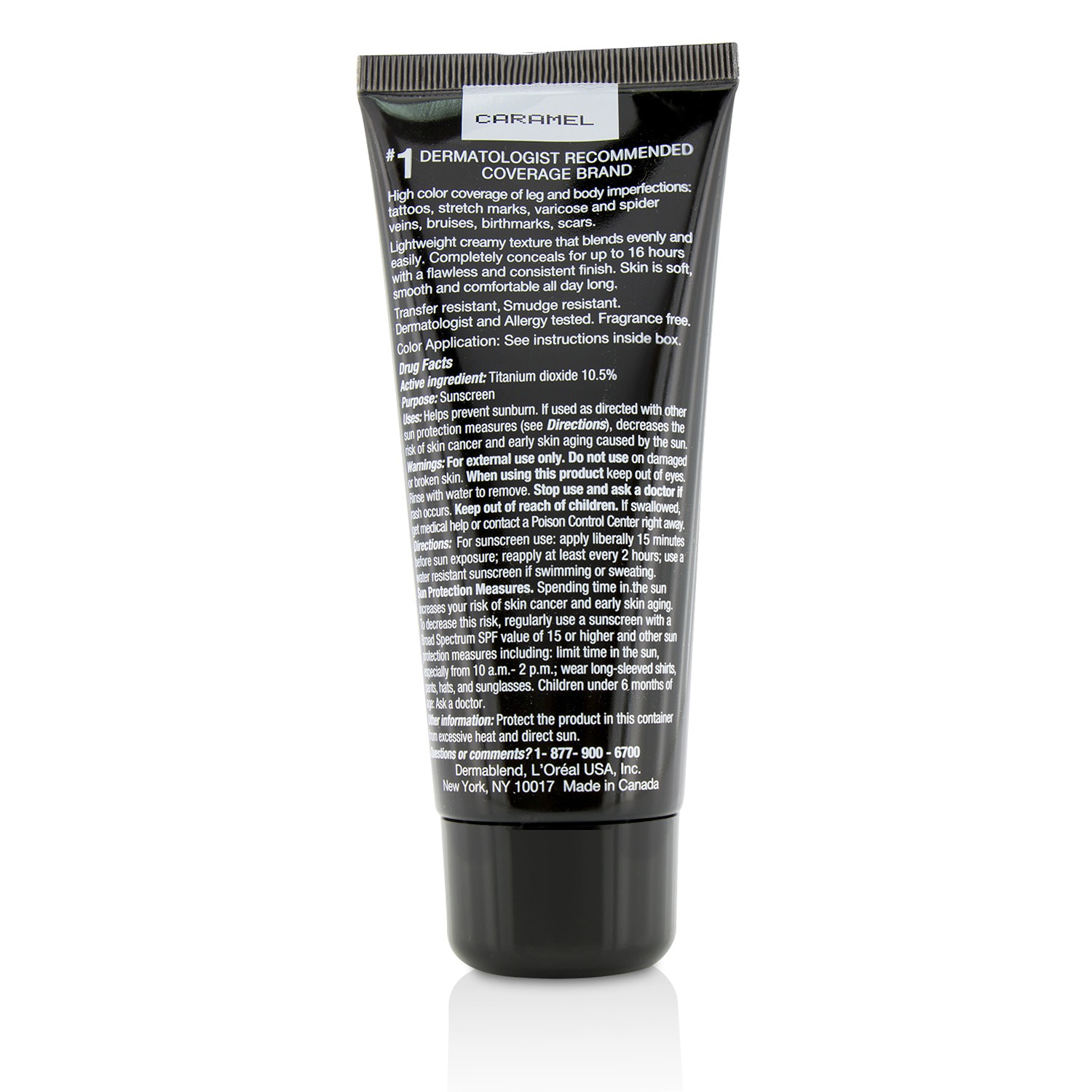 Dermablend Leg & Body Cover SPF 15 (Full Coverage & Long Wearability) - Caramel 100ml/3.4oz
