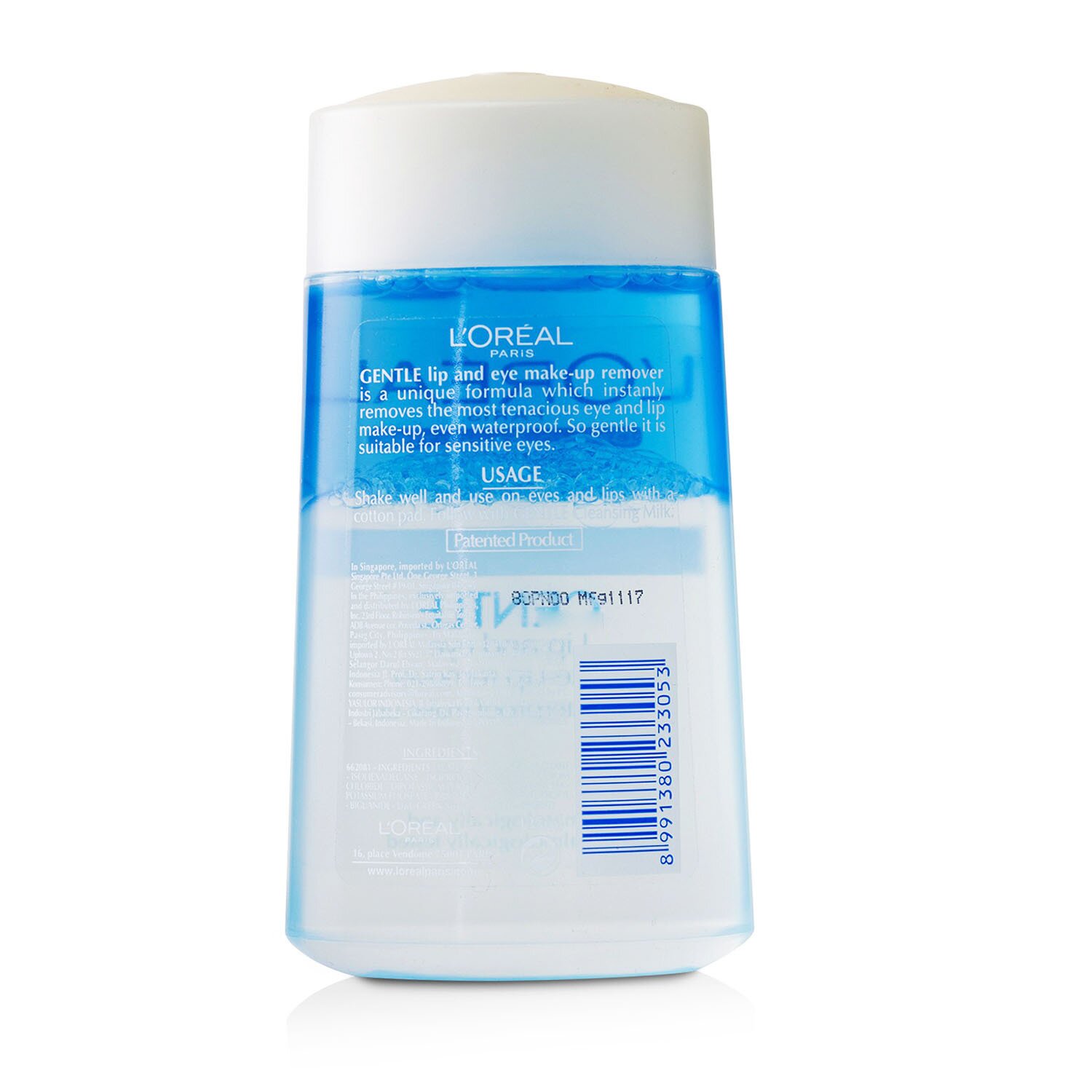 L'Oreal Removedor de maquiagem suave Dermo-Expertise lábios e olhos 125ml/4.2oz