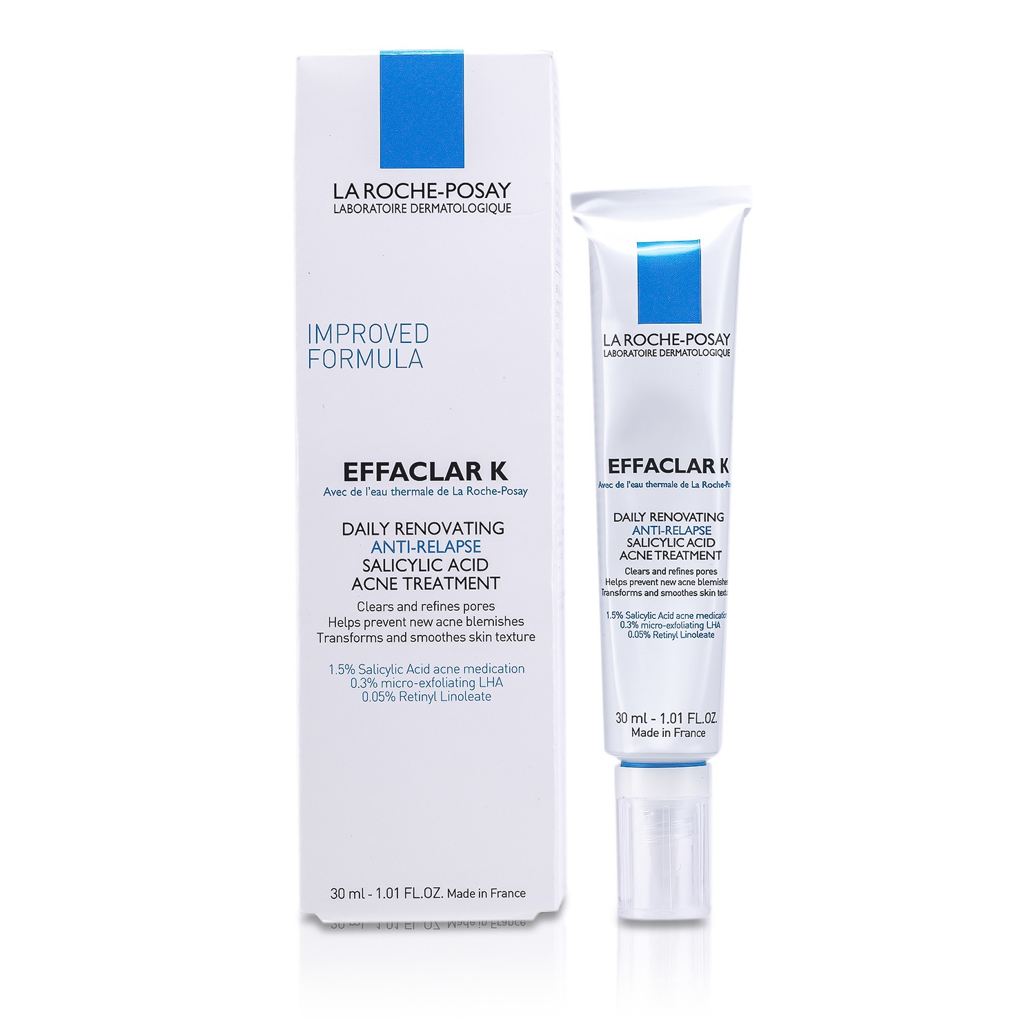 La Roche Posay Effaclar K Daily Renovating Anti-Relapse Salicylic Acid Acne Treatment 30ml/1oz