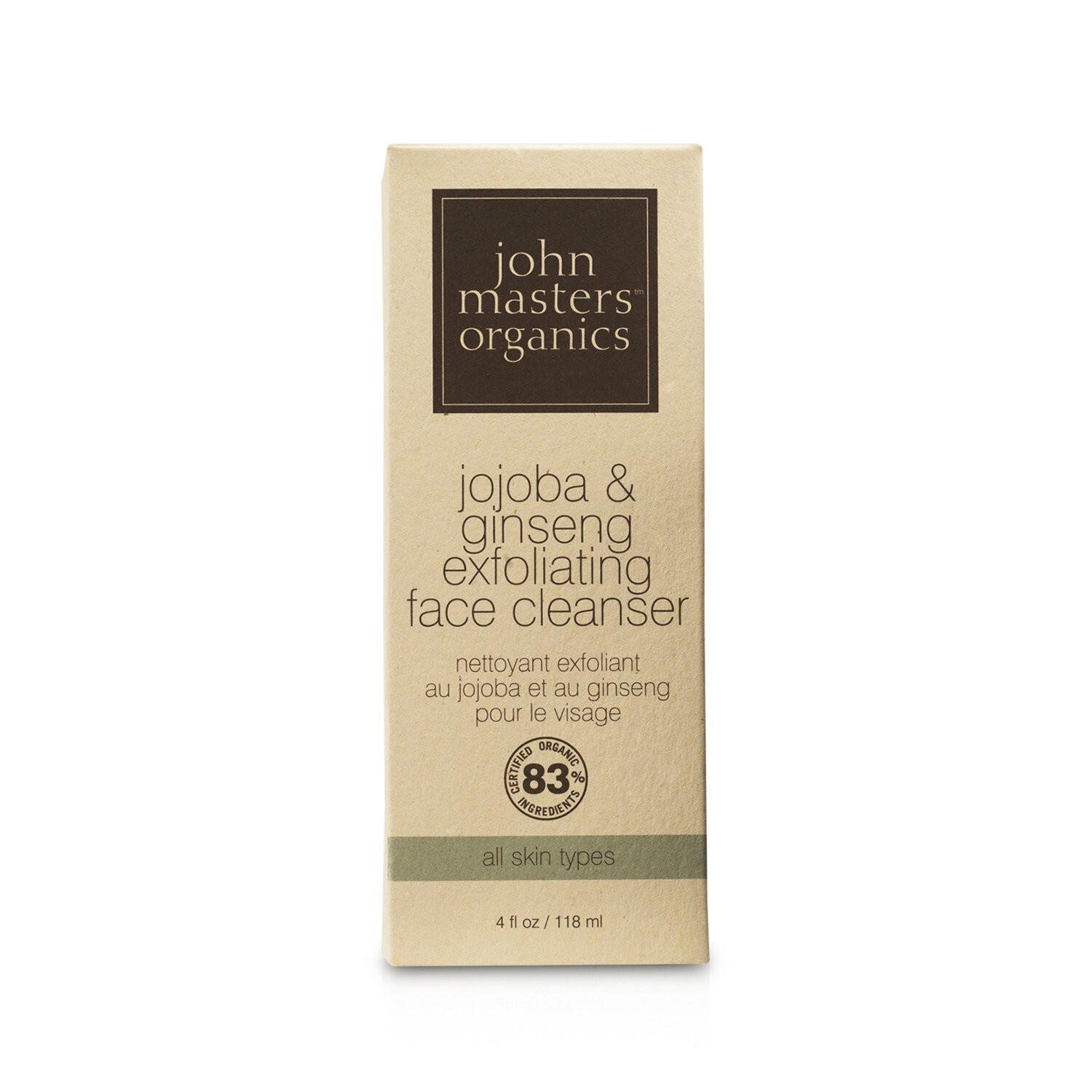 John Masters Organics Jojoba & Ginseng Exfoliating Face Cleanser 107ml/3.6oz