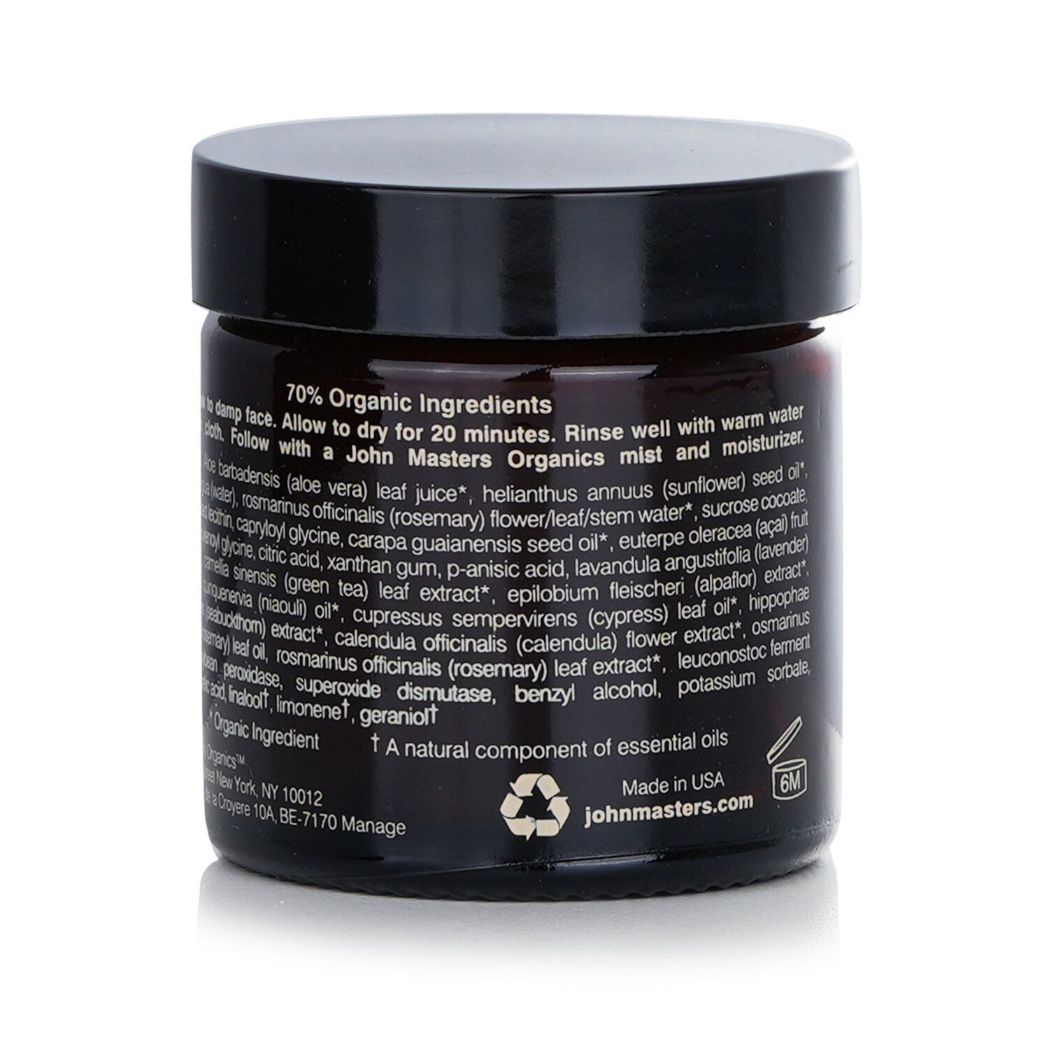 John Masters Organics Moroccan Clay Purifying Mask ( Para sa Oily/ Kumbinasyon na Balat ) 57g/2oz
