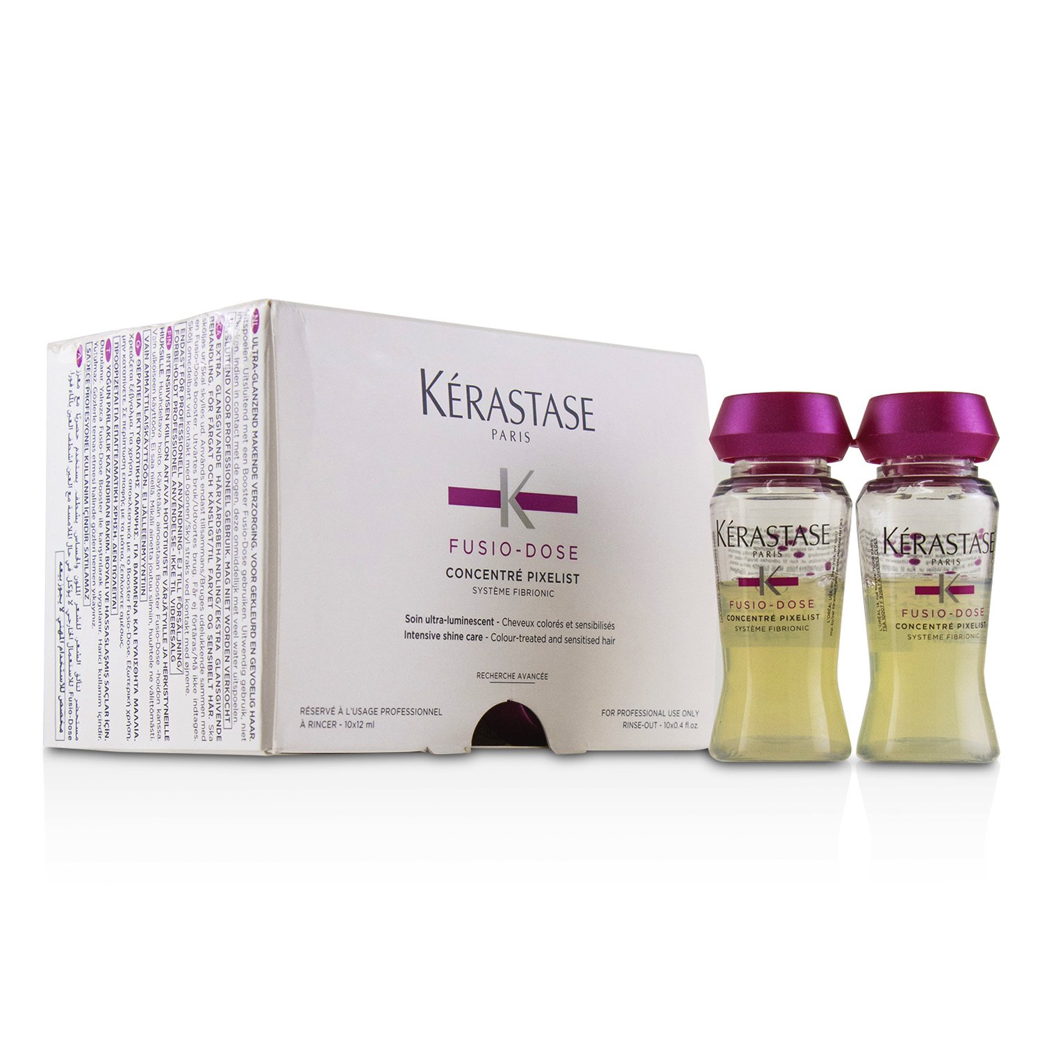 Kerastase Fusio-Dose Concentre Pixelist Intensive Shine Care - Colour-Treated and Sensitised Hair (Box Slightly Damaged) 10x12ml/0.4oz