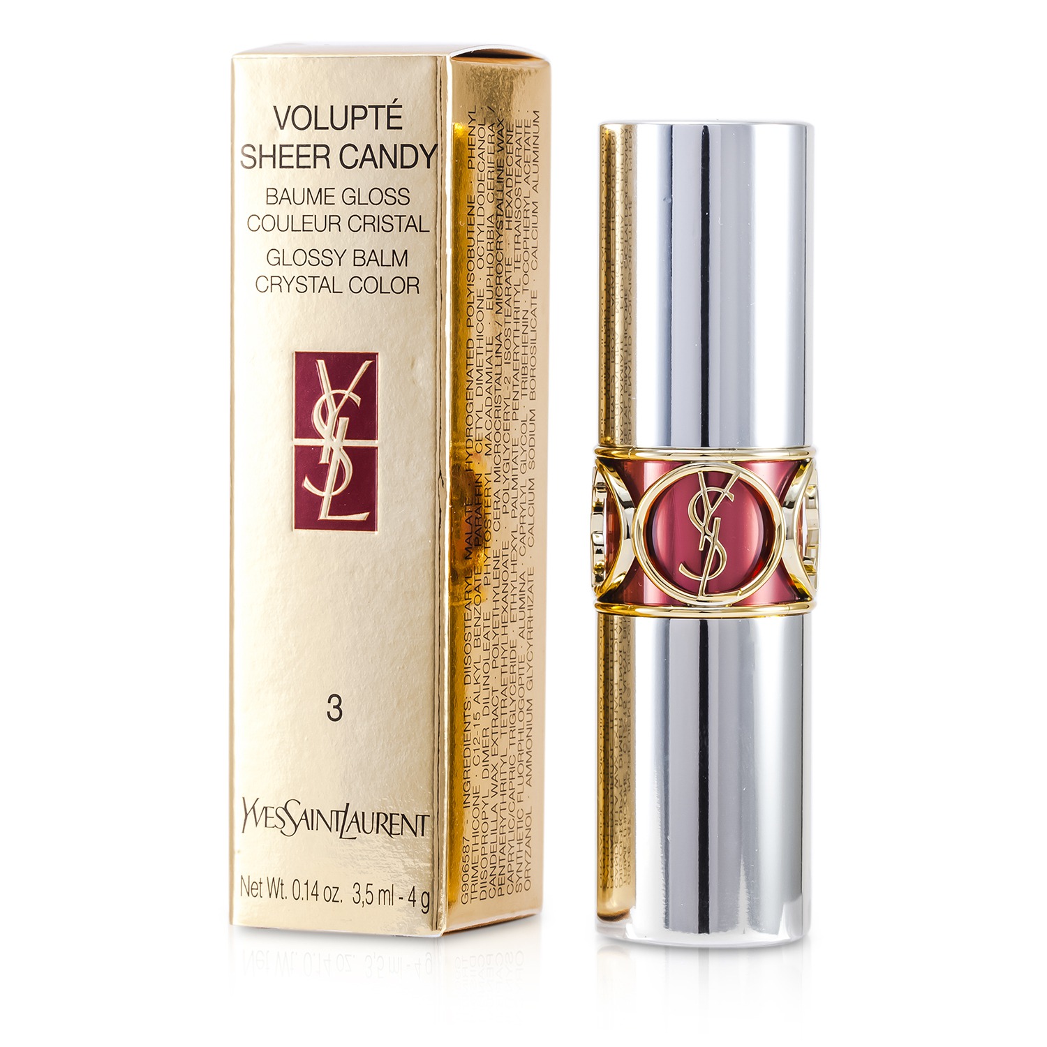Yves Saint Laurent Volupte Sheer Candy Lipstick (Glossy Balm Crystal Color) 4g/0.14oz