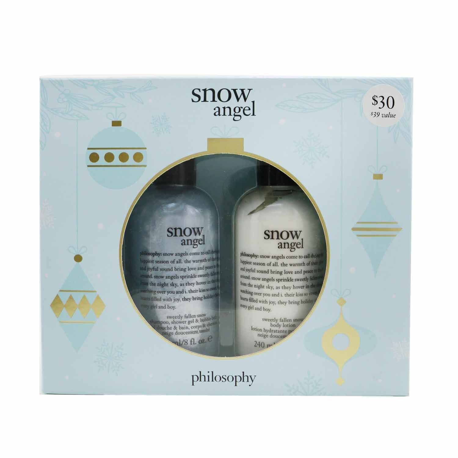 Philosophy Snow Angel Duo: Shower Gel 240ml + Body Lotion 240ml 2pcs