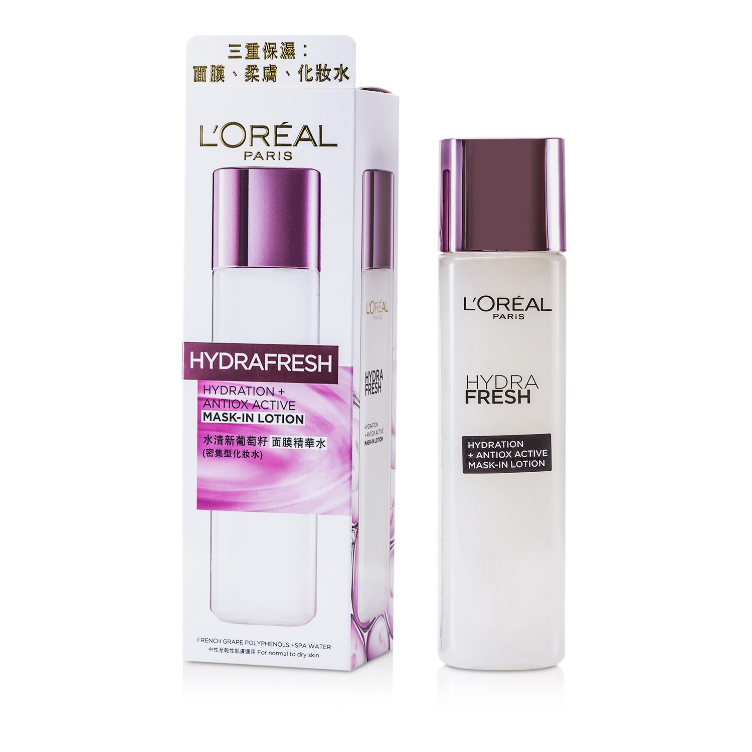 L'Oreal Hydra Fresh Hydration+ Antiox Loción Máscara Activa 175ml/4.2oz