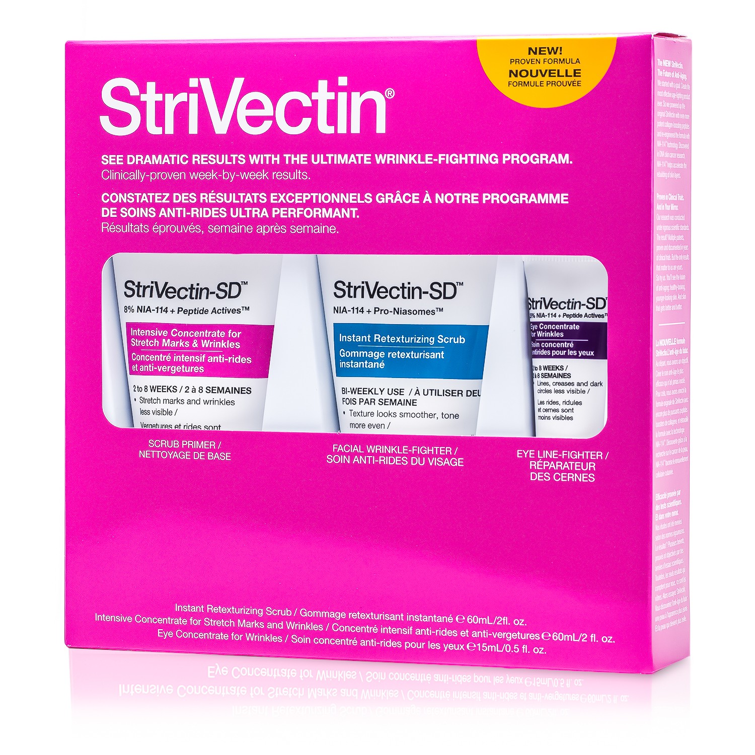 StriVectin StriVectin Results Kit: Scrub + Concentrate For Stretch Marks & Wrinkles + Eye Concentrate 3pcs