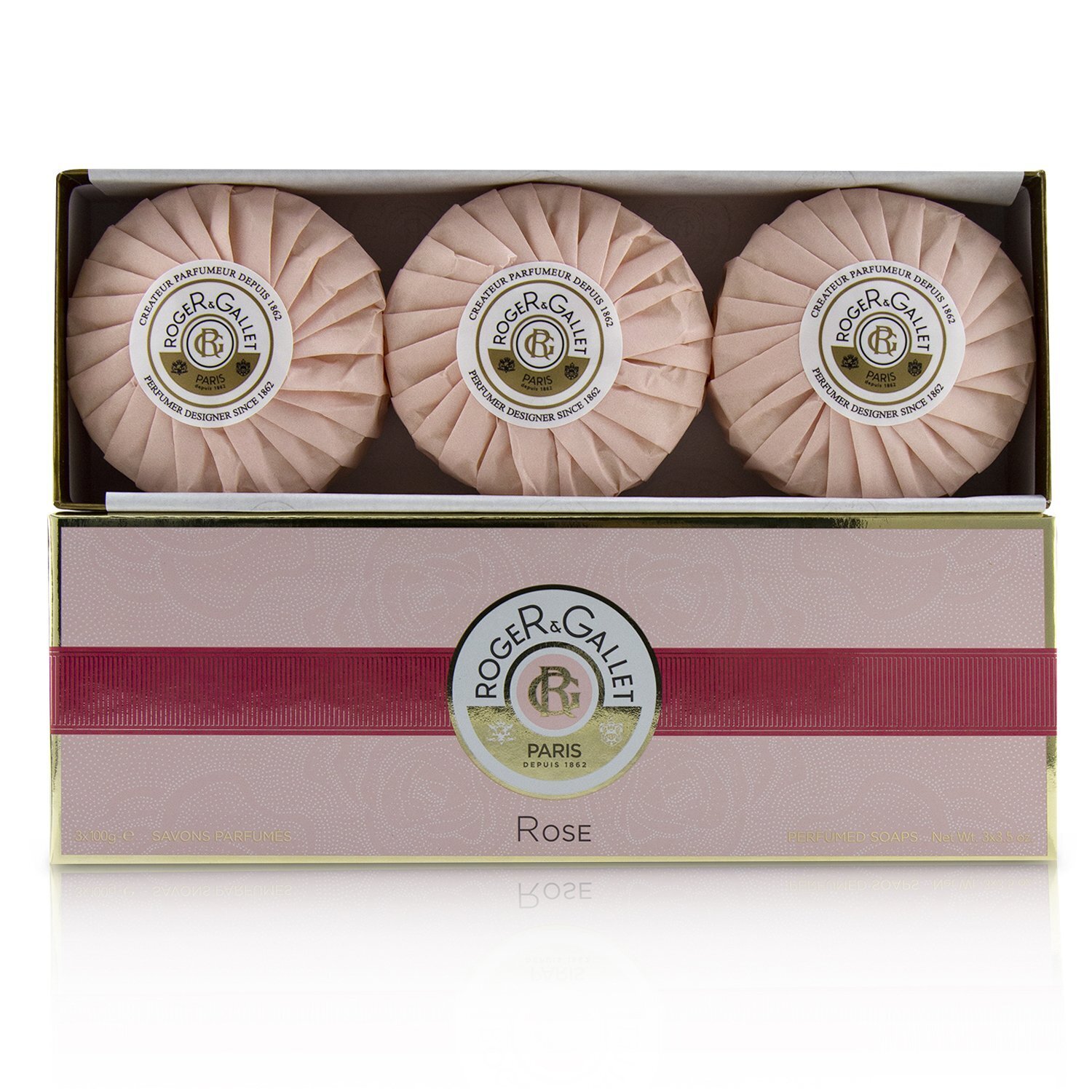 Roger & Gallet Estuche jabones perfumados Rose 3x100g/3.5oz