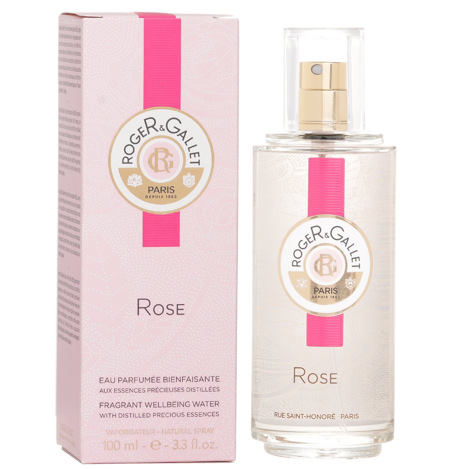 Roger & Gallet Rose Agua Vaporizadora perfumada 100ml/3.3oz