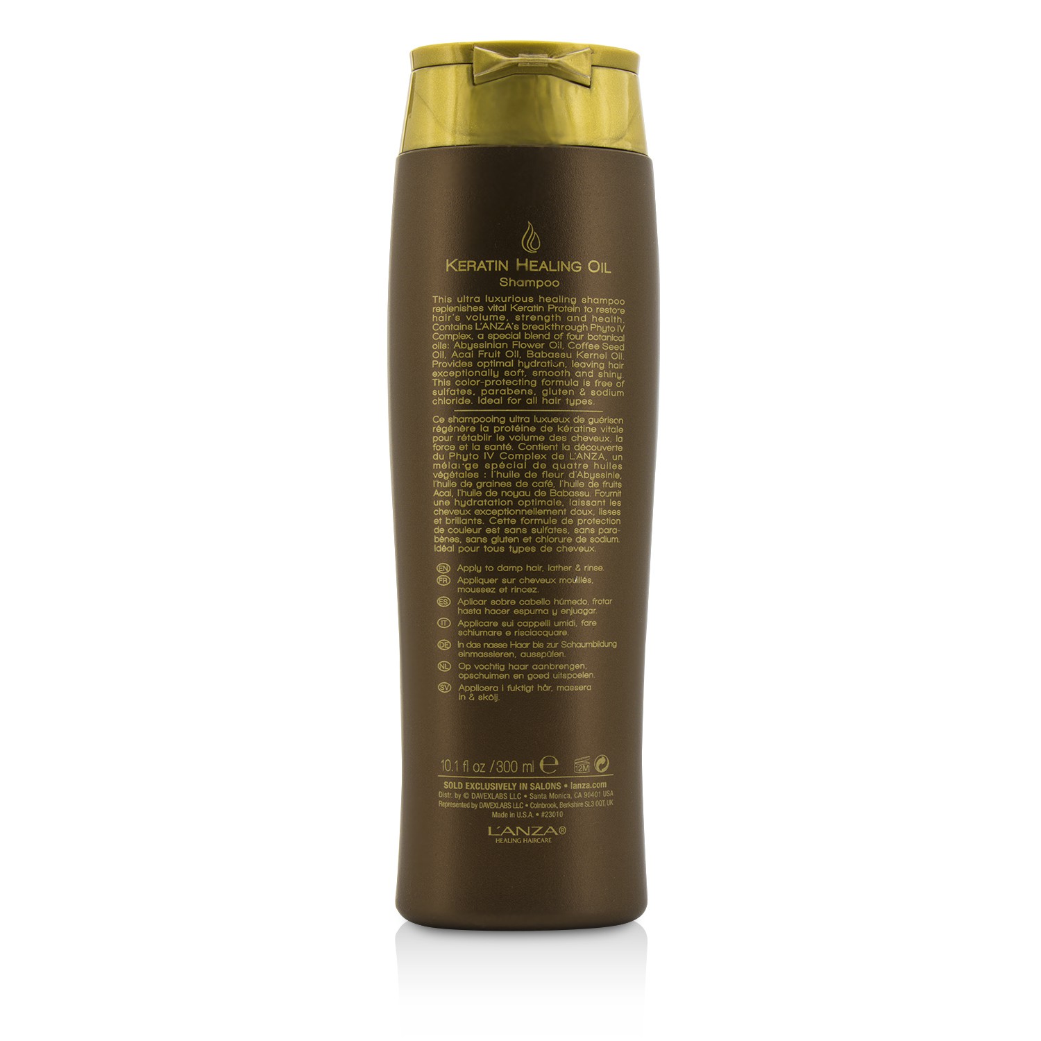 Lanza Keratin Healing Oil Champú 300ml/10.14oz
