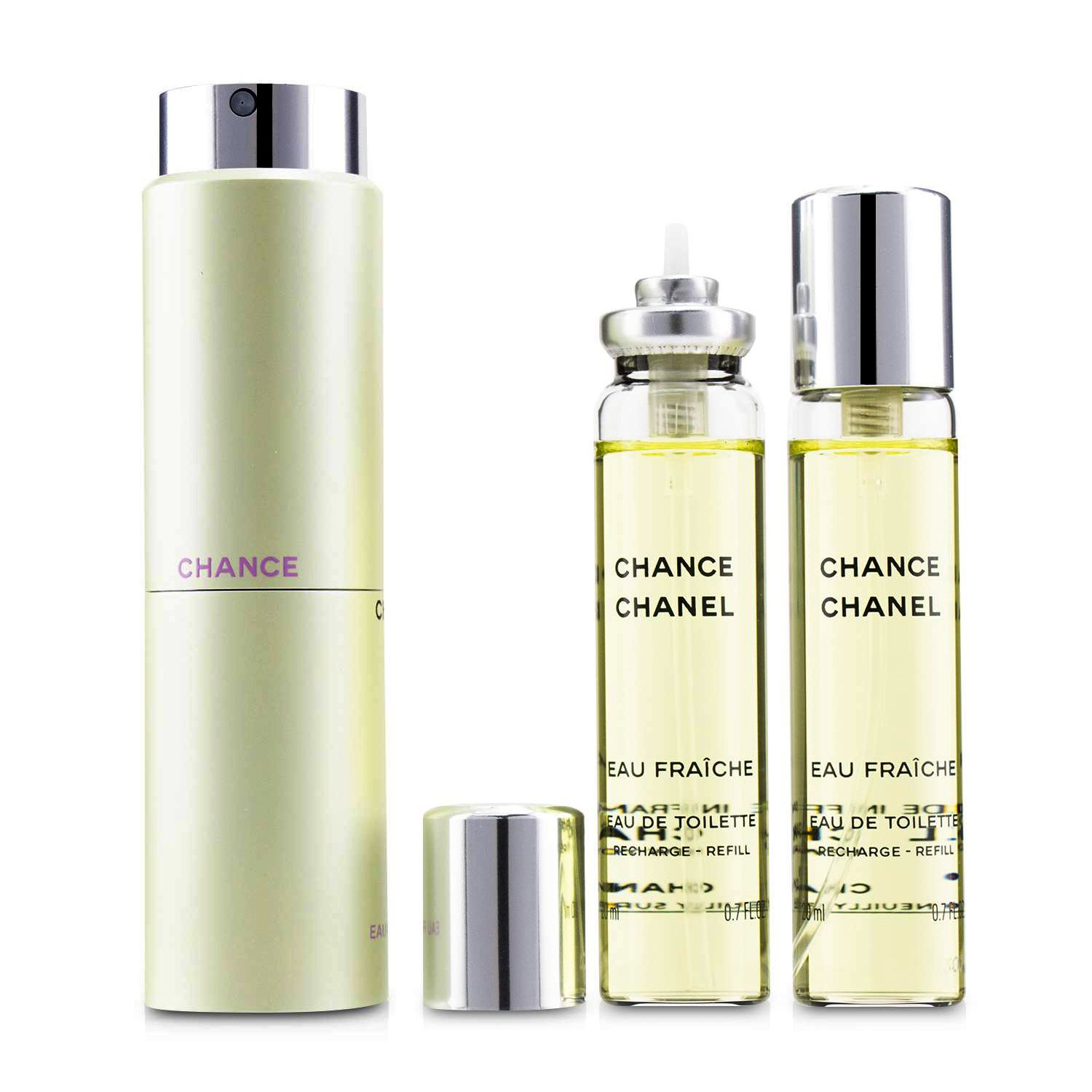 Chanel Woda toaletowa EDT Chance Eau Fraiche Twist & Spray 3x20ml/0.7oz