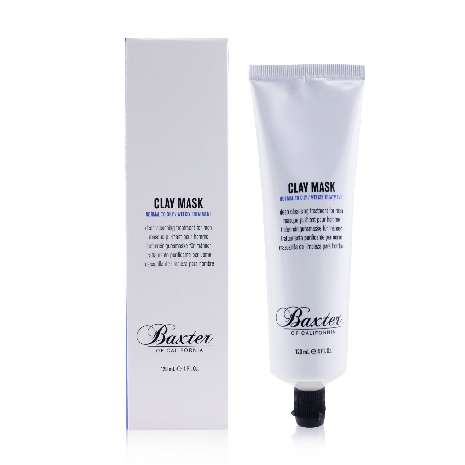 Baxter Of California Clay Mask (Normal to Oily Skin) 120ml/4oz