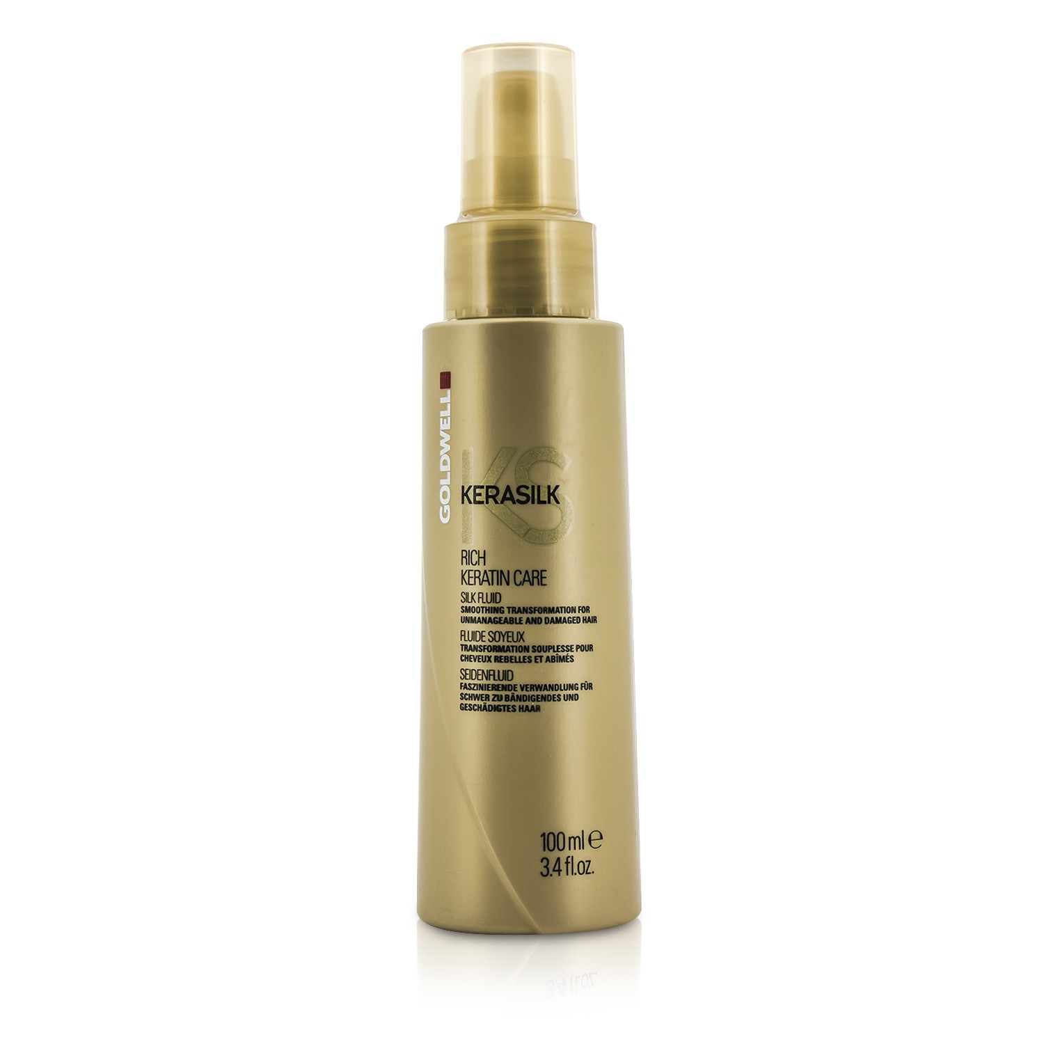 Goldwell Kerasilk Rich Keratin Care Silk Fluid - Smoothing Transformation (For Unmanageable and Damaged Hair) 100ml/3.4oz