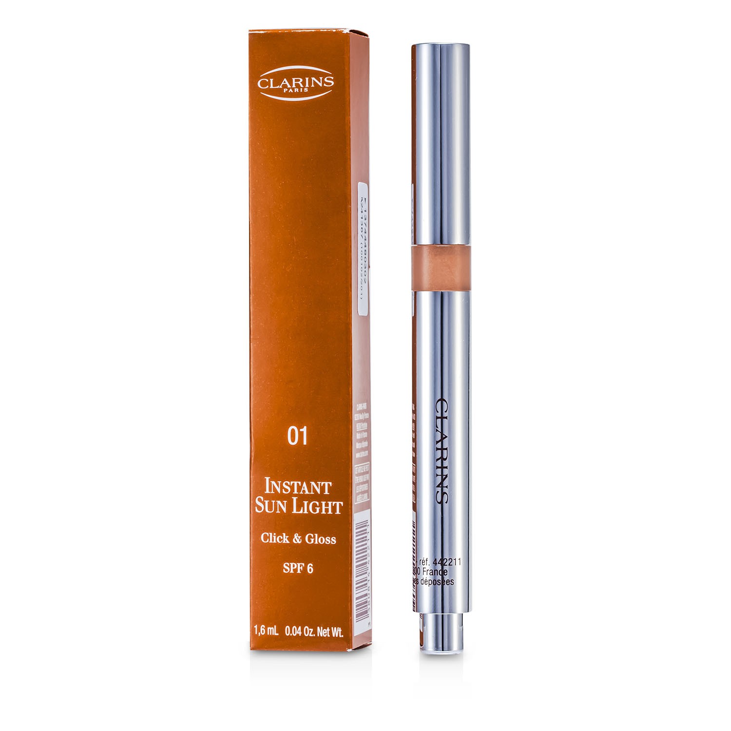 Clarins Błyszczyk Instant Sun Light Click & Gloss SPF 6 1.6ml/0.04oz