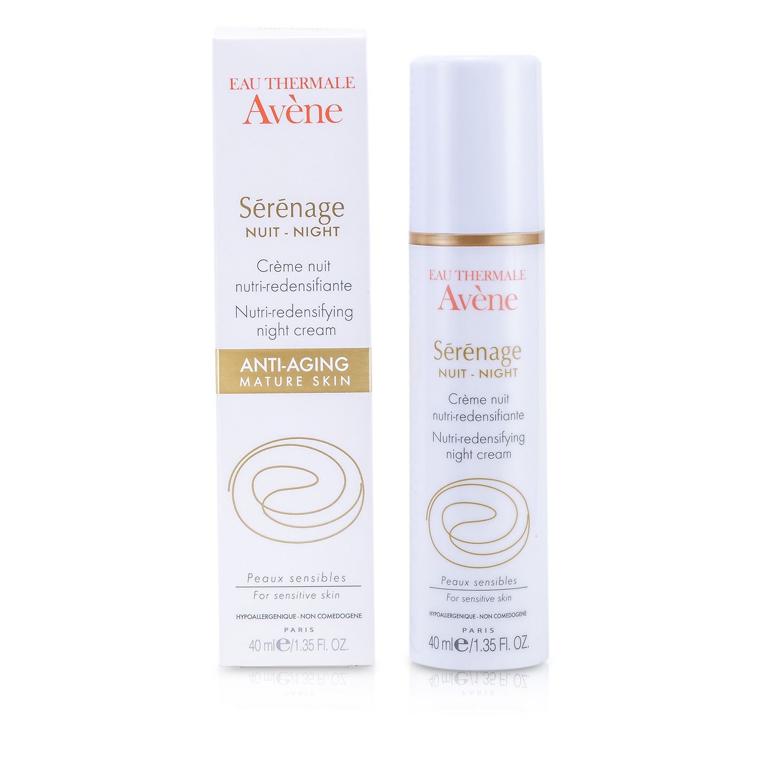 Avene Serenage Питательный Укрепляющий Ночной Крем 40ml/1.35oz