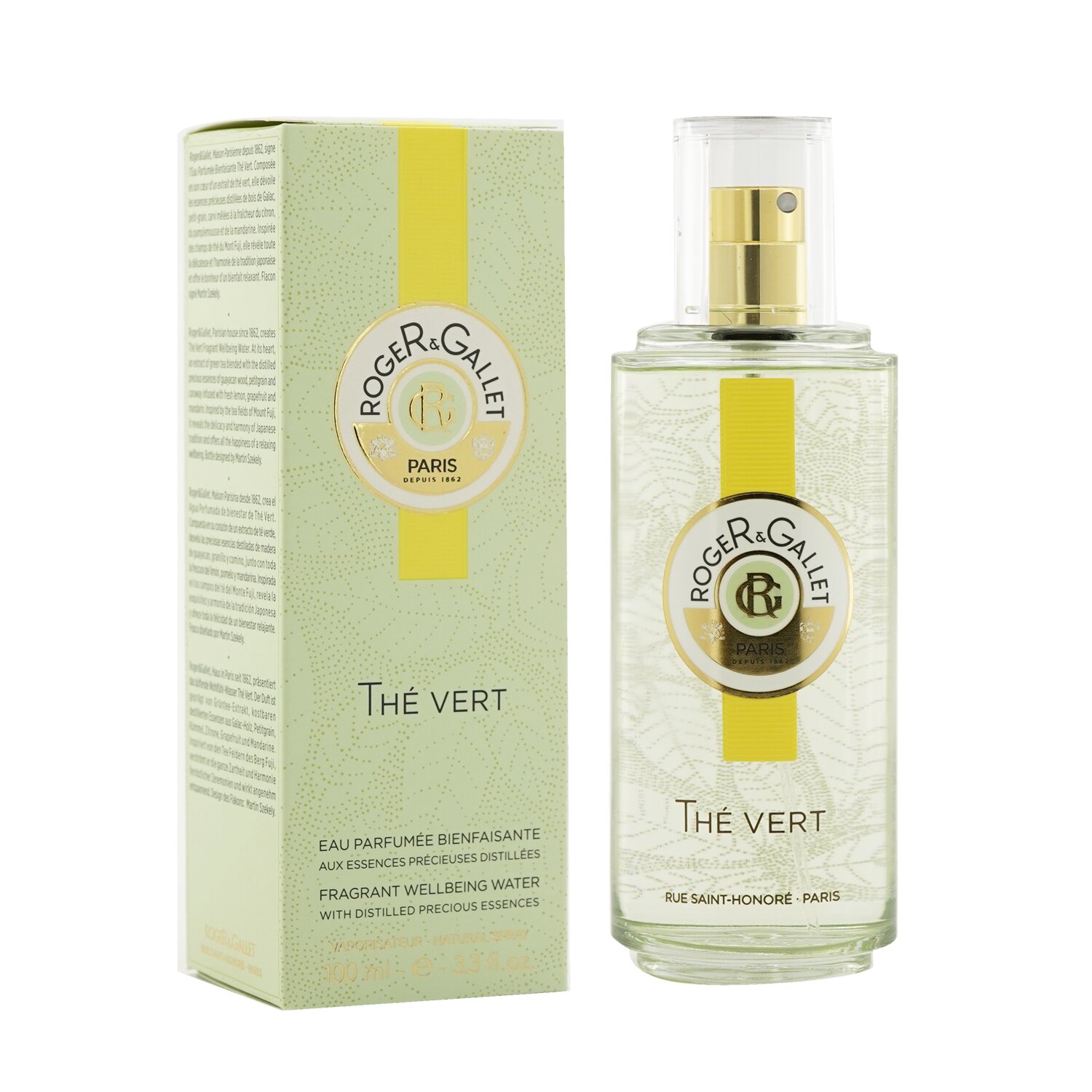 ロジェガレ Roger & Gallet グリーンティー (ザ ヴェール） フレッシュ フレグラント ウォーター スプレー 100ml/3.3oz