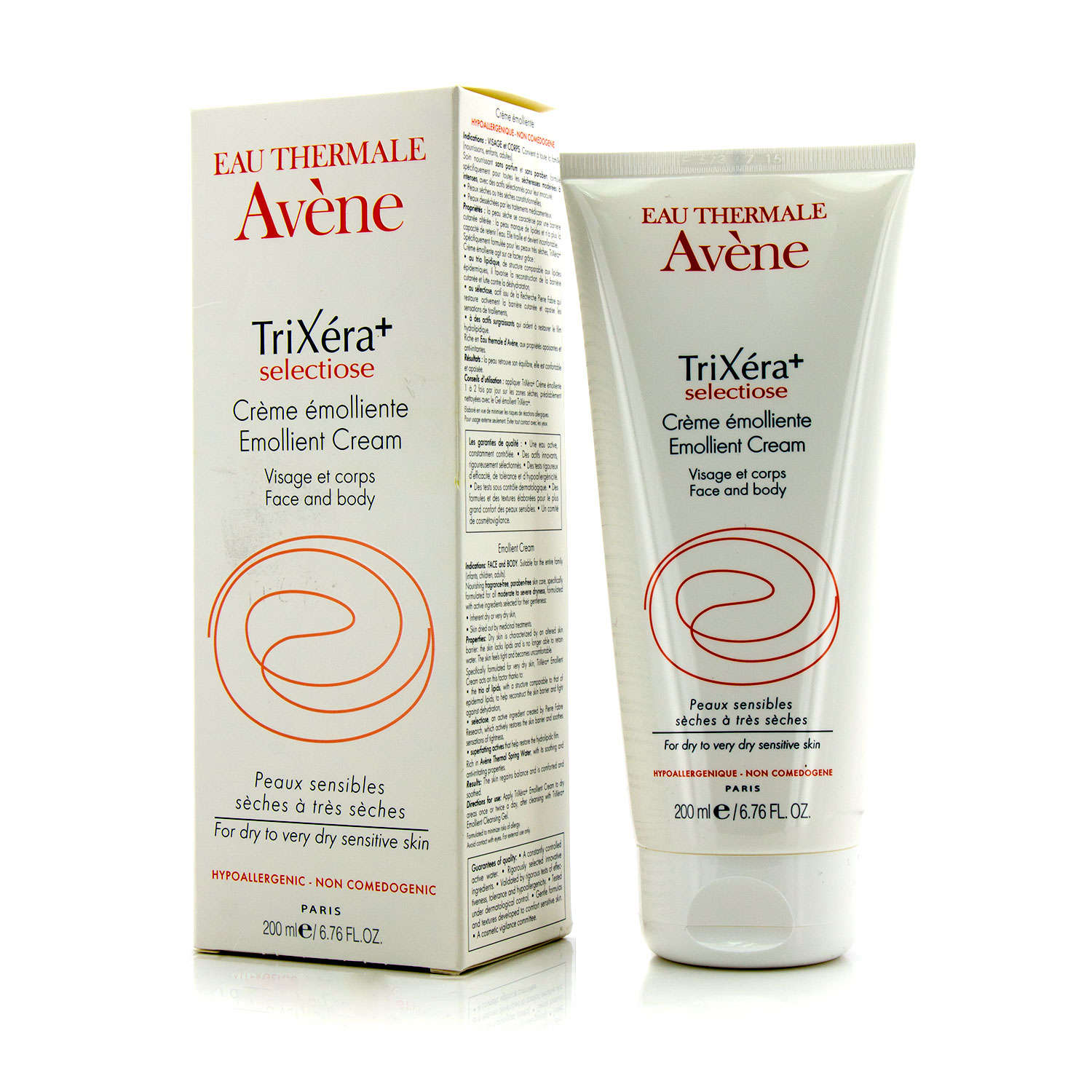 Avene Trixera+ Selectiose Смягчающий Крем (для Очень Сухой Чувствительной Кожи) 200ml/6.76oz