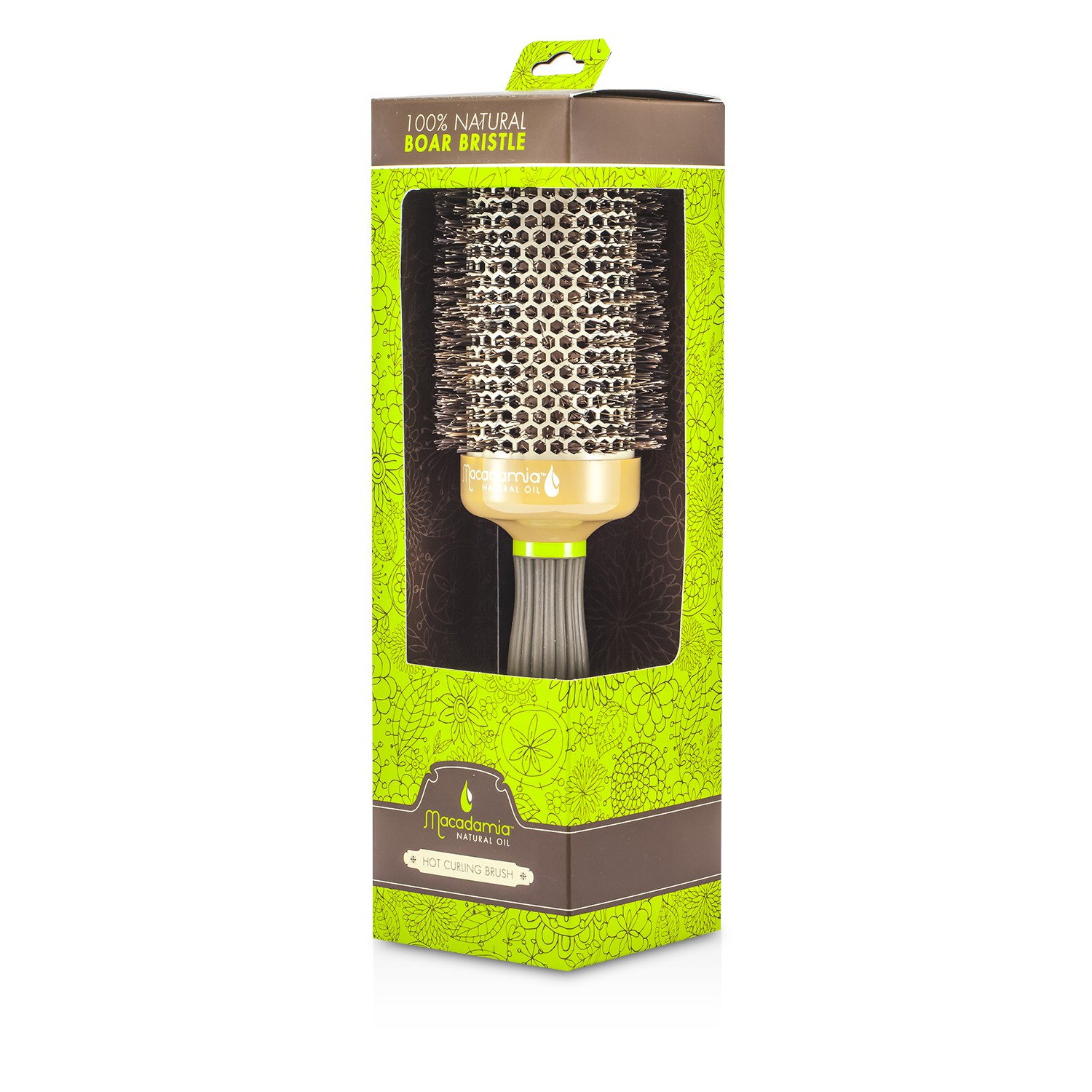 Macadamia Natural Oil Perie cu Peri de Mistreţ Pentru Ondulare la Cald 1pc