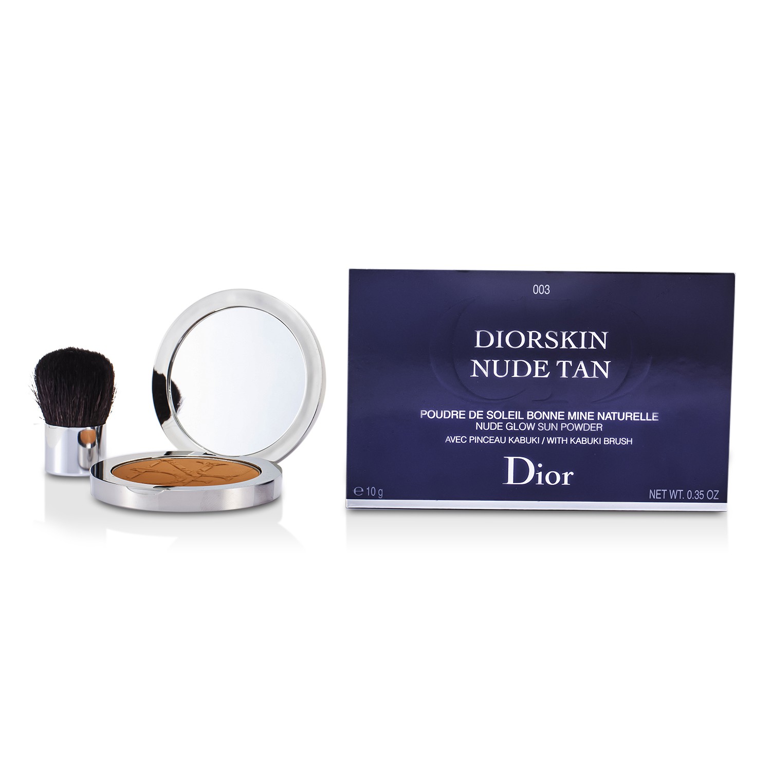 Christian Dior Pó facial Diorskin Nude Tan Nude Glow Sun Powder (With Kabuki Brush) 10g/0.35oz