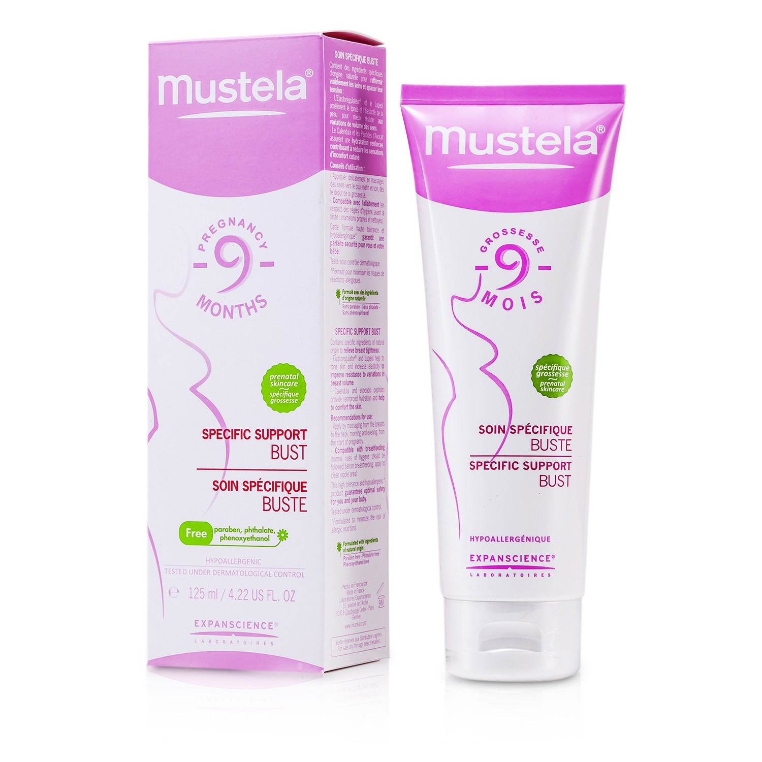 Mustela Специальная Поддержка для Кожи Груди 125ml/4.22oz