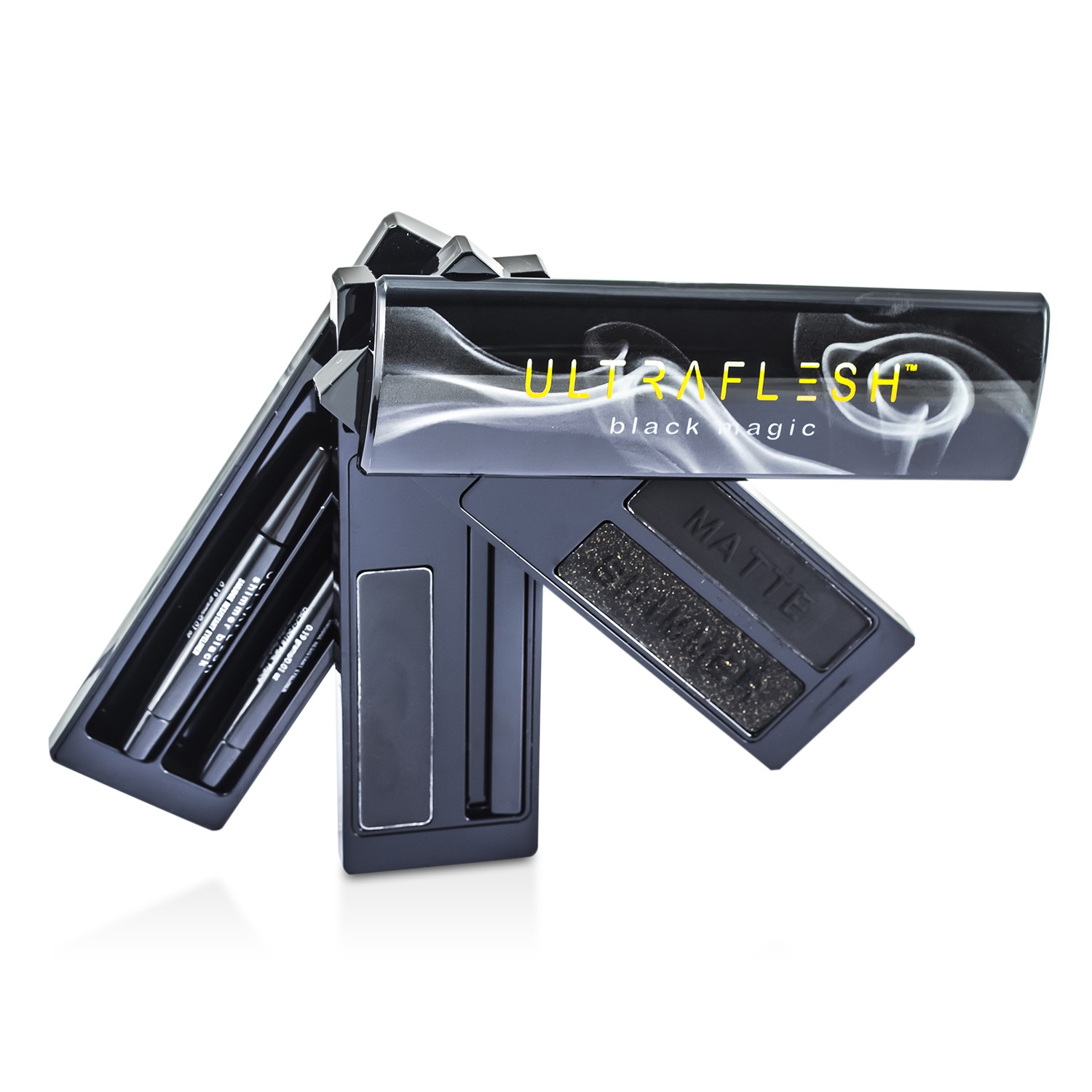 Fusion Beauty Ultraflesh Black Magic The Ultimate Jet Black Eyeliner Collection: 3x Black Liner, 2x Mini Pencil, 1x Mini Angled Liner 6pcs