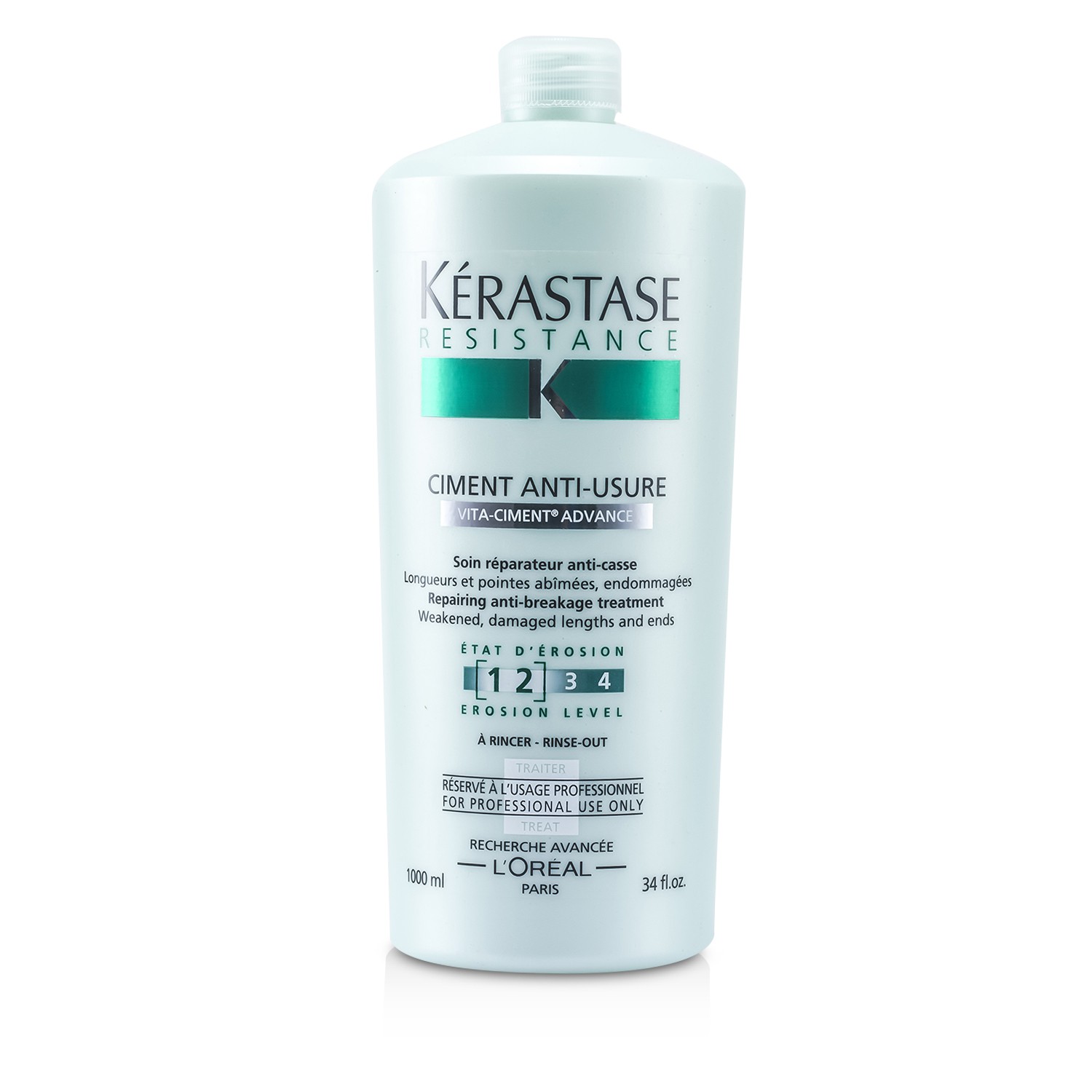 Kerastase Resistance Ciment معالج مرمم مضاد للتقصف (لأطوال وأطراف الشعر التالفة) 1000ml/34oz