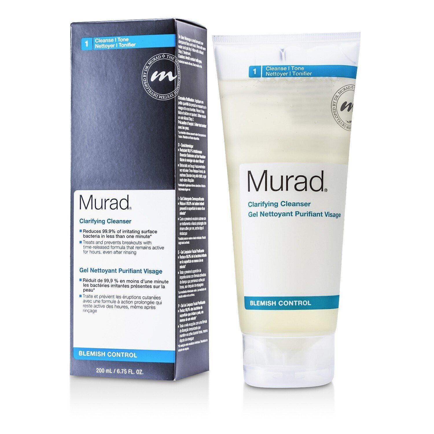 Murad Oczyszczający żel do mycia twarzy zwalczający niedoskonałości Clarifying Cleanser: Blemish Control 200ml/6.75oz