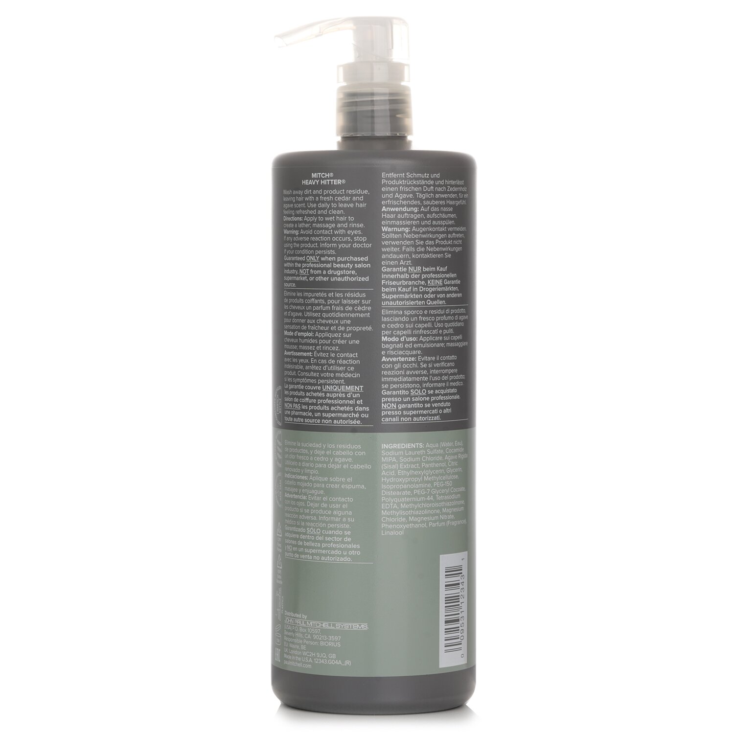 Paul Mitchell Mitch Heavy Hitter Daily Deep Cleansing Shampoo 1000ml/33.8oz