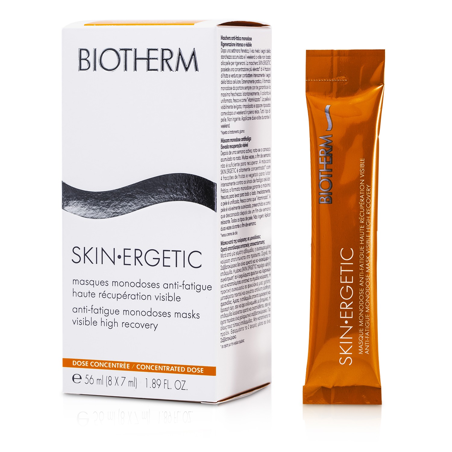 Biotherm Skin Ergetic Máscaras Mono Dósis Anti Fatiga (8x7ml)/1.89oz