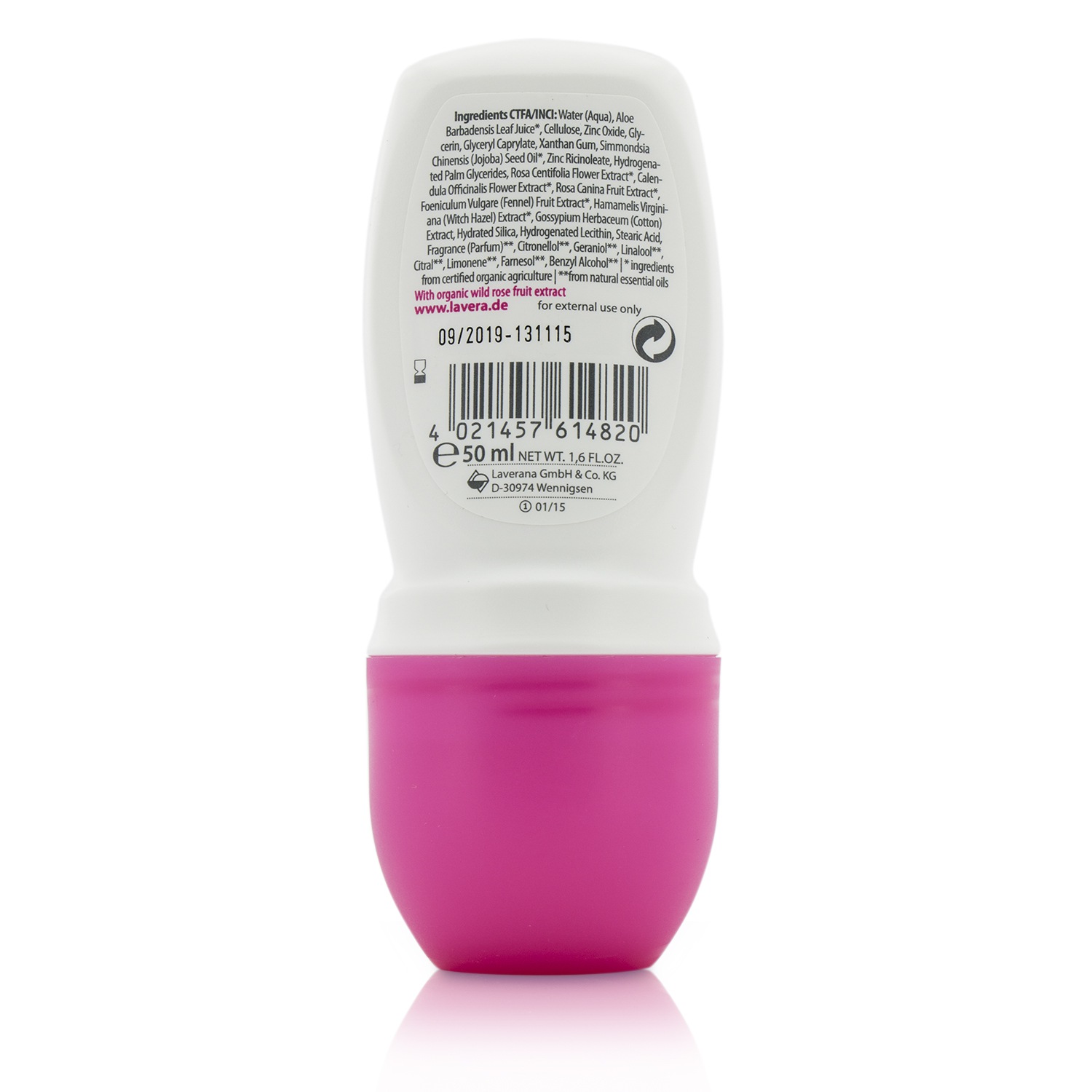 Lavera Body SPA - Gentle Deodorant Roll-On Organic Wild Rose 50ml/1.6oz