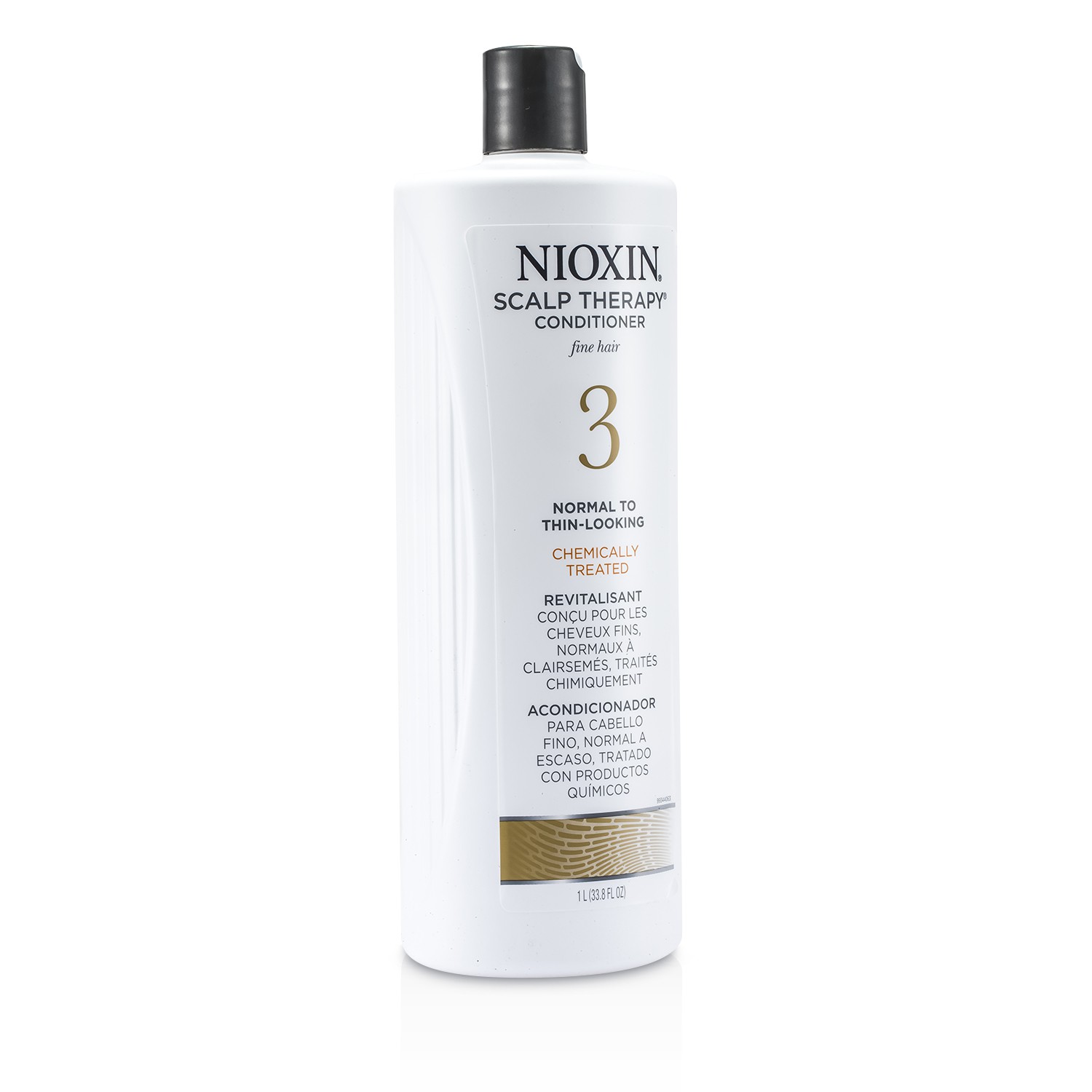 丽康丝 Nioxin 3号系统头皮护养素 适合细柔化学处理，中度至稀薄发丝 1000ml/33.8oz