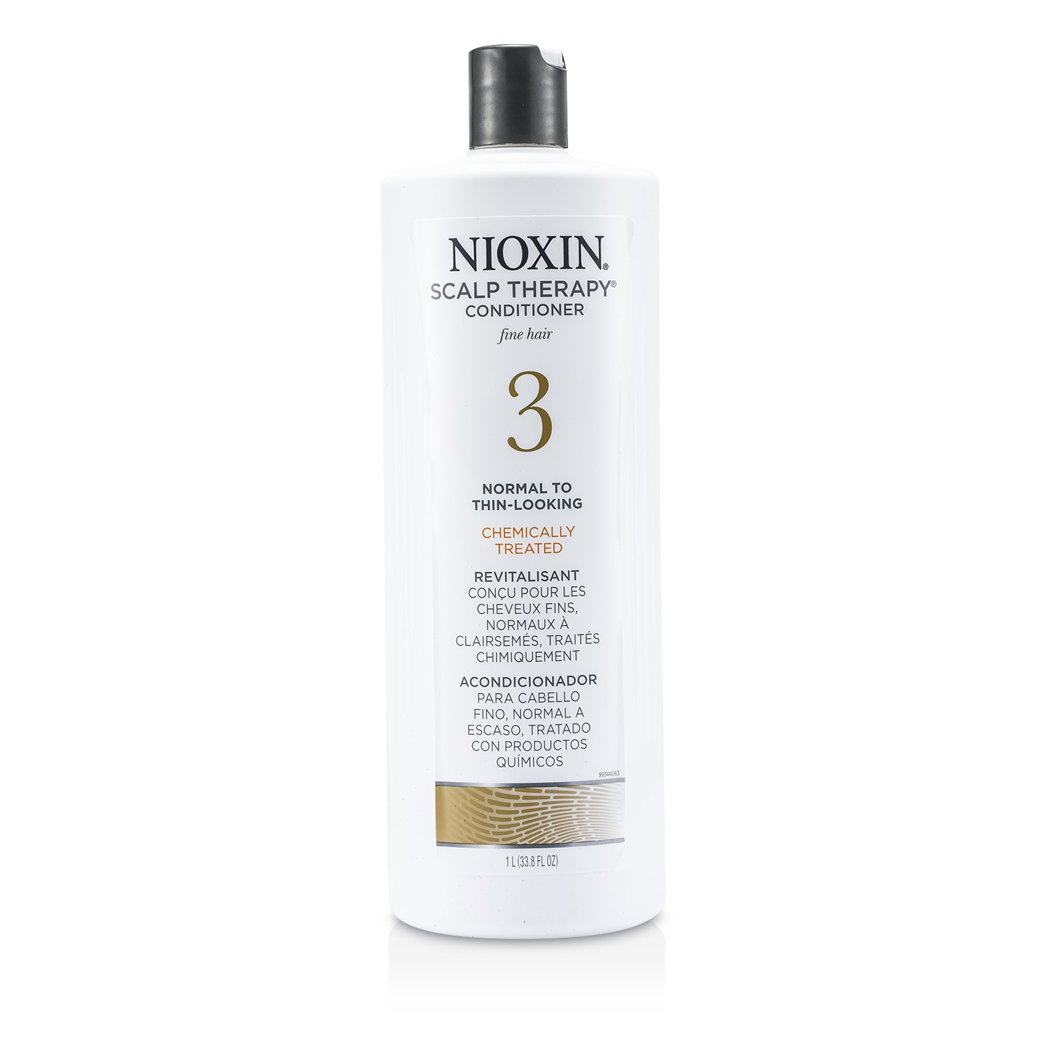 丽康丝 Nioxin 3号系统头皮护养素 适合细柔化学处理，中度至稀薄发丝 1000ml/33.8oz