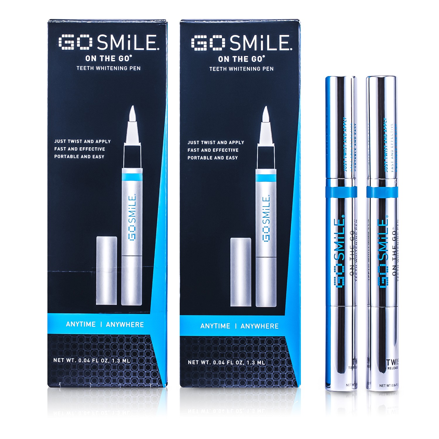 GoSmile On The Go Teeth Whitening Pen Duo Perawatan Gigi 2x1.3ml/0.04oz