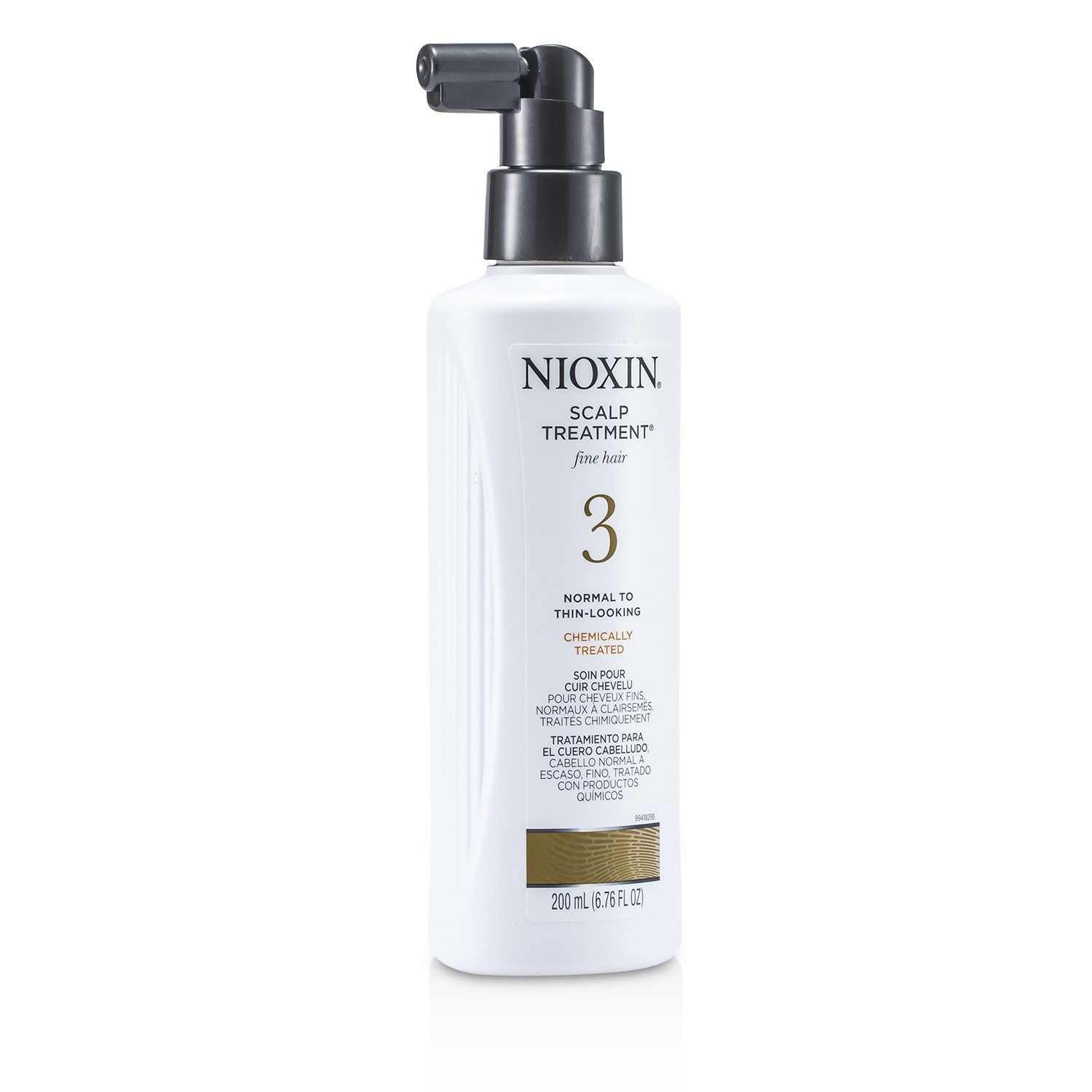Nioxin System 3 Scalp Treatment For Fine Hair, Chemically Treated, Normal to Thin-Looking Hair 200ml/6.76oz